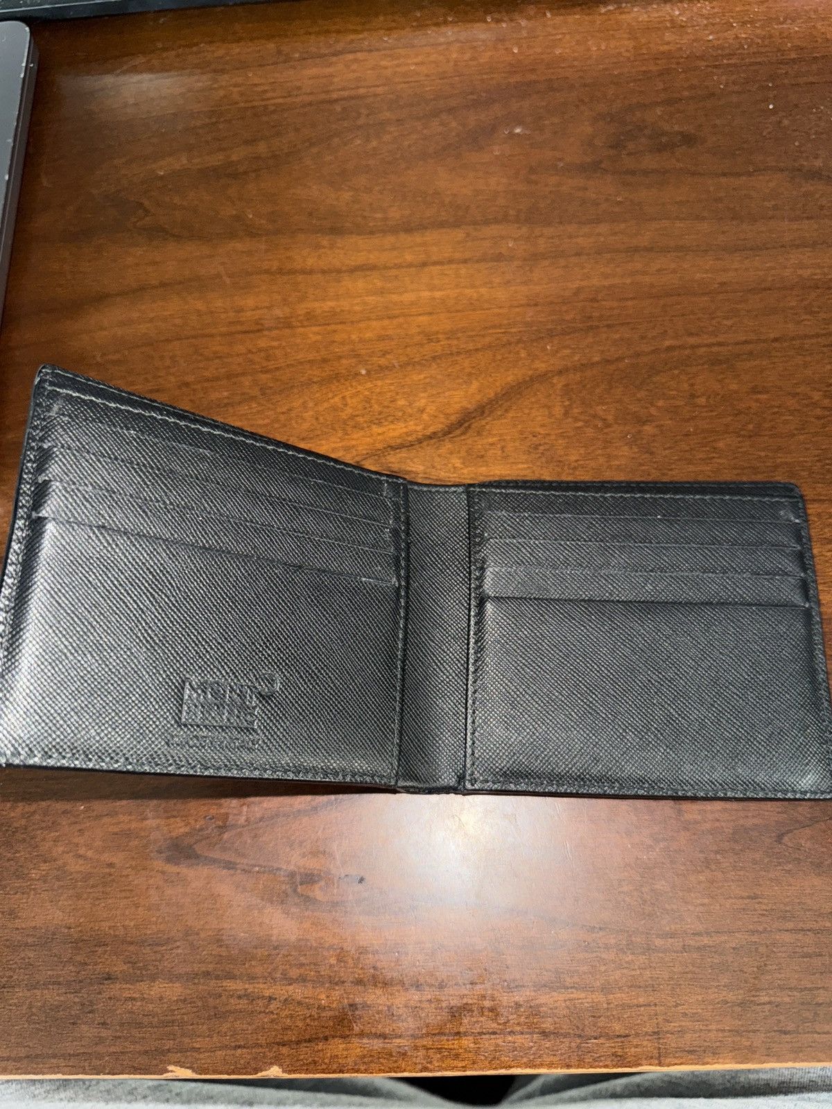 Montblanc Authentic Montblanc Black Leather Bifold Wallet Size ONE SIZE - 4 Thumbnail