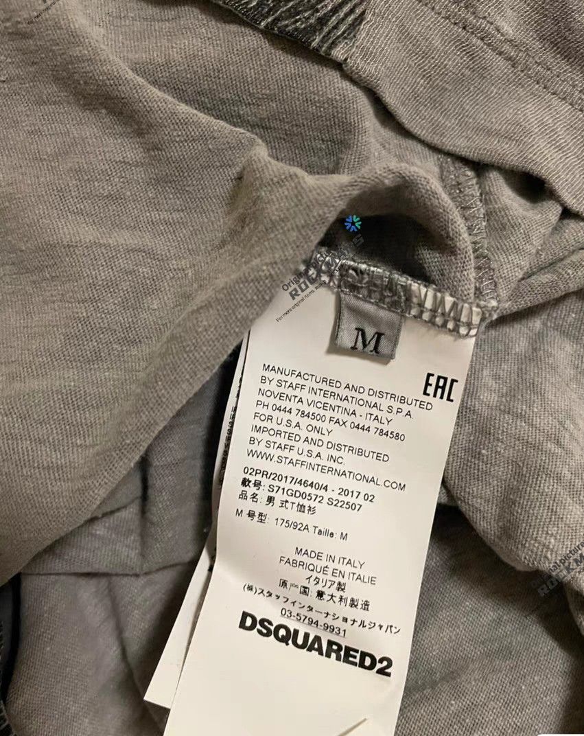 Dsquared2 Dsquared2 men's bear t-shirt size M fits like an S Size US M / EU 48-50 / 2 - 6 Thumbnail