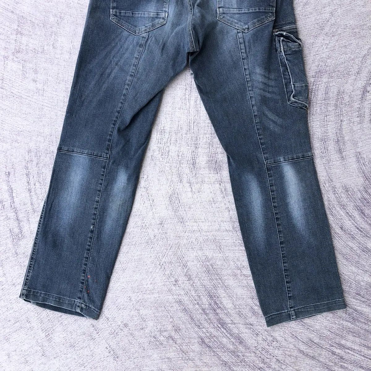 Japanese Brand × Vintage Vintage Distressed Jeans Bush Pocket/Cargo pants Size US 30 / EU 46 - 17 Thumbnail