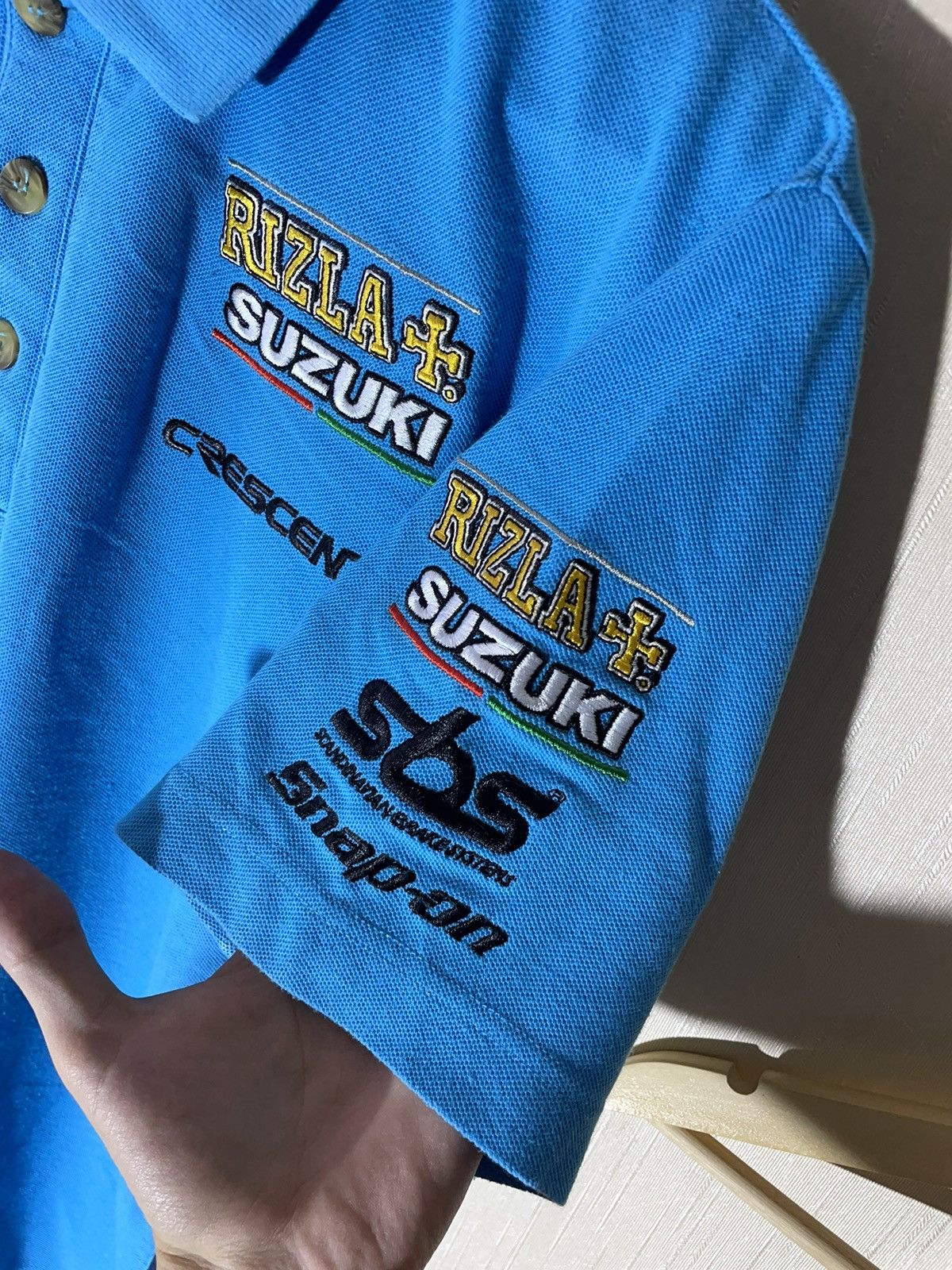 Vintage Suzuki Rizla+ vintage racing polo shirt Size US XL / EU 56 / 4 - 5 Thumbnail