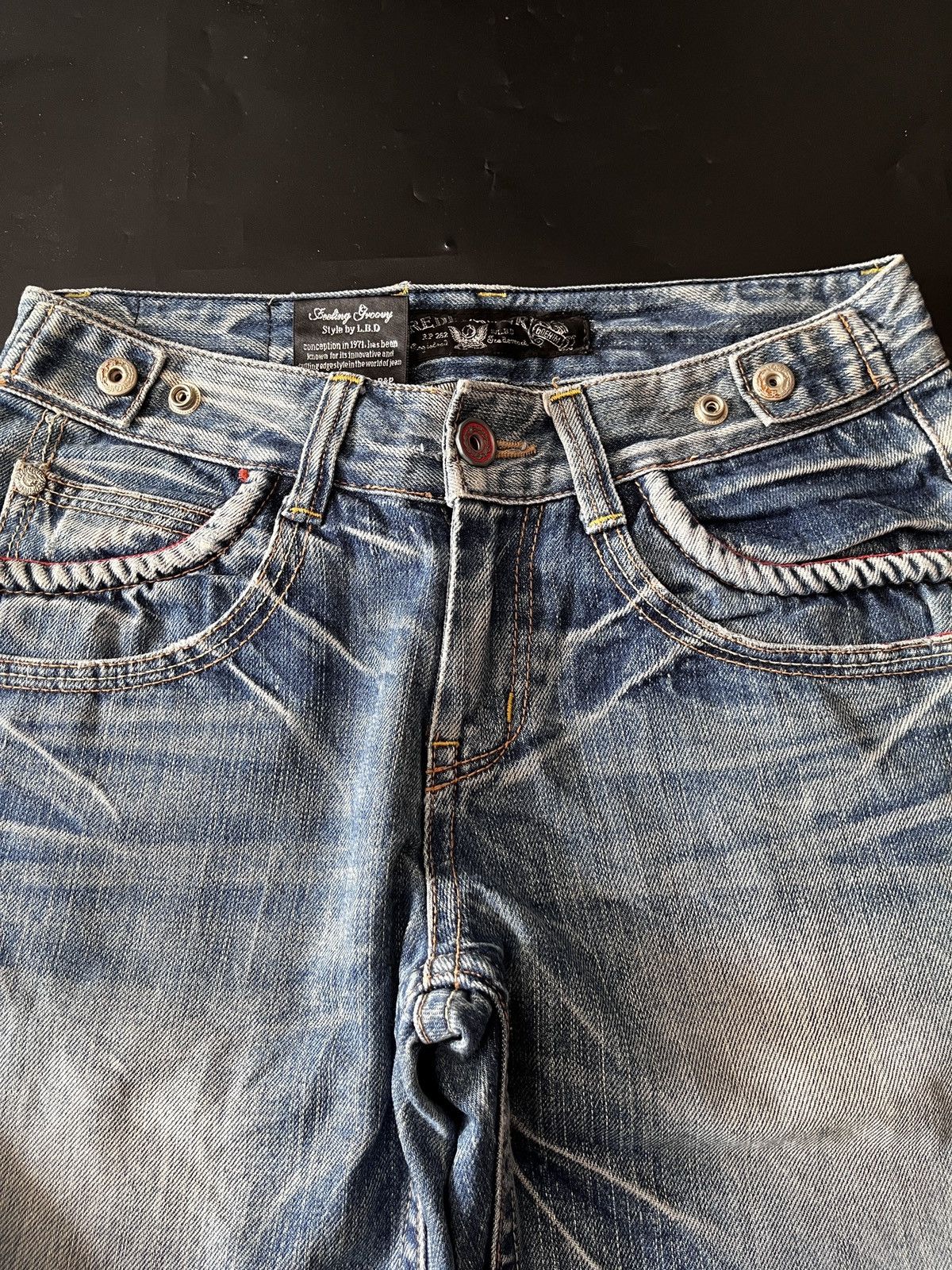 Christian Audigier Super Japanese Red Pepper Distressed jeans Size US 30 / EU 46 - 8 Thumbnail