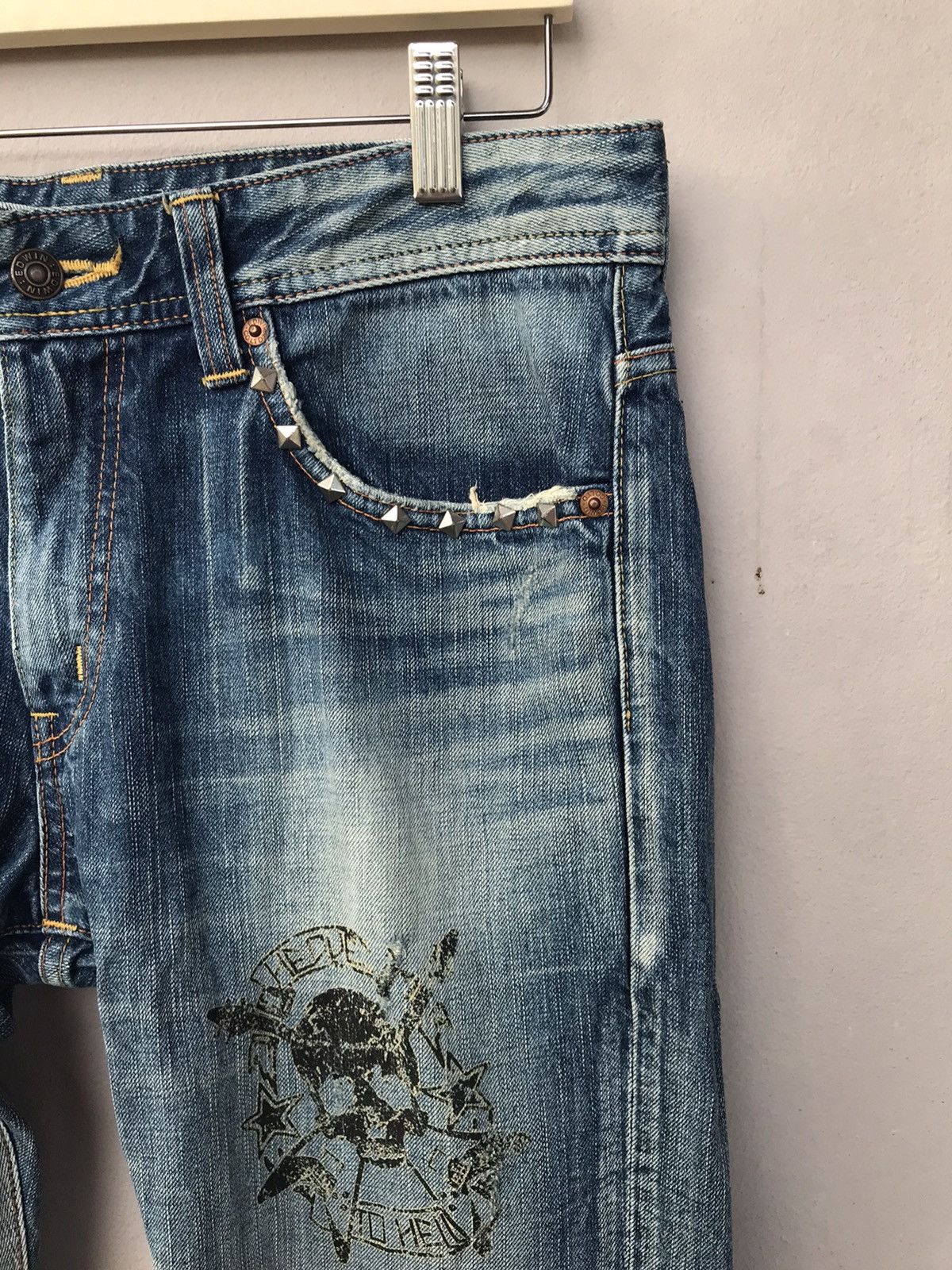 Edwin Vintage Edwin 511 Distressed Denim Seditionaries Style Size US 33 - 3 Thumbnail