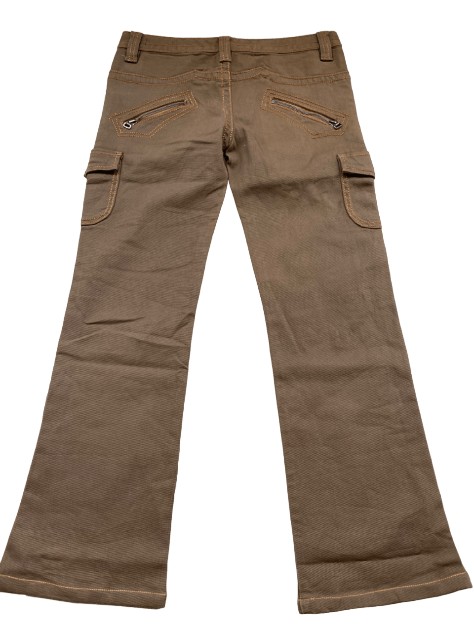 Japanese Brand Flared Cargo Pant Fonsen Jeans Multipocket Size 30" / US 8 / IT 44 - 4 Thumbnail