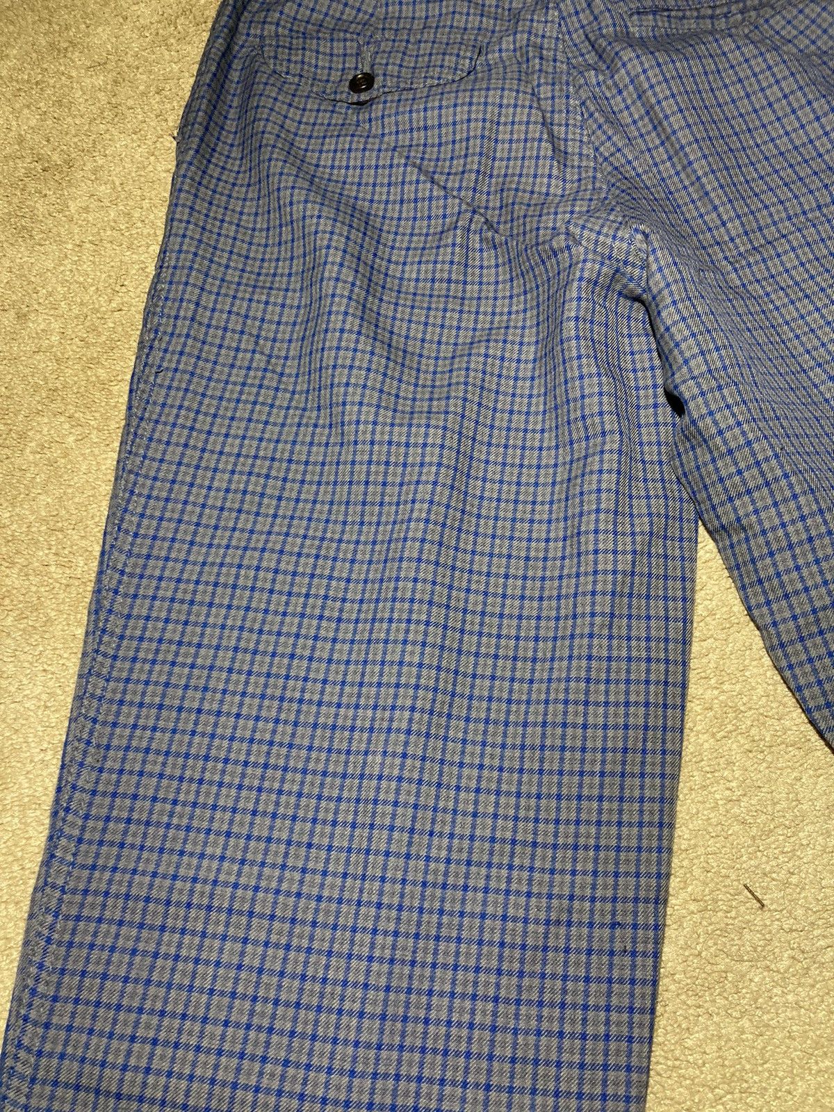 Comme des Garcons Homme Plus 1996 Comme Des Garcons Homme Plus Blue Plaid Check Pants S Size US 30 / EU 46 - 10 Thumbnail