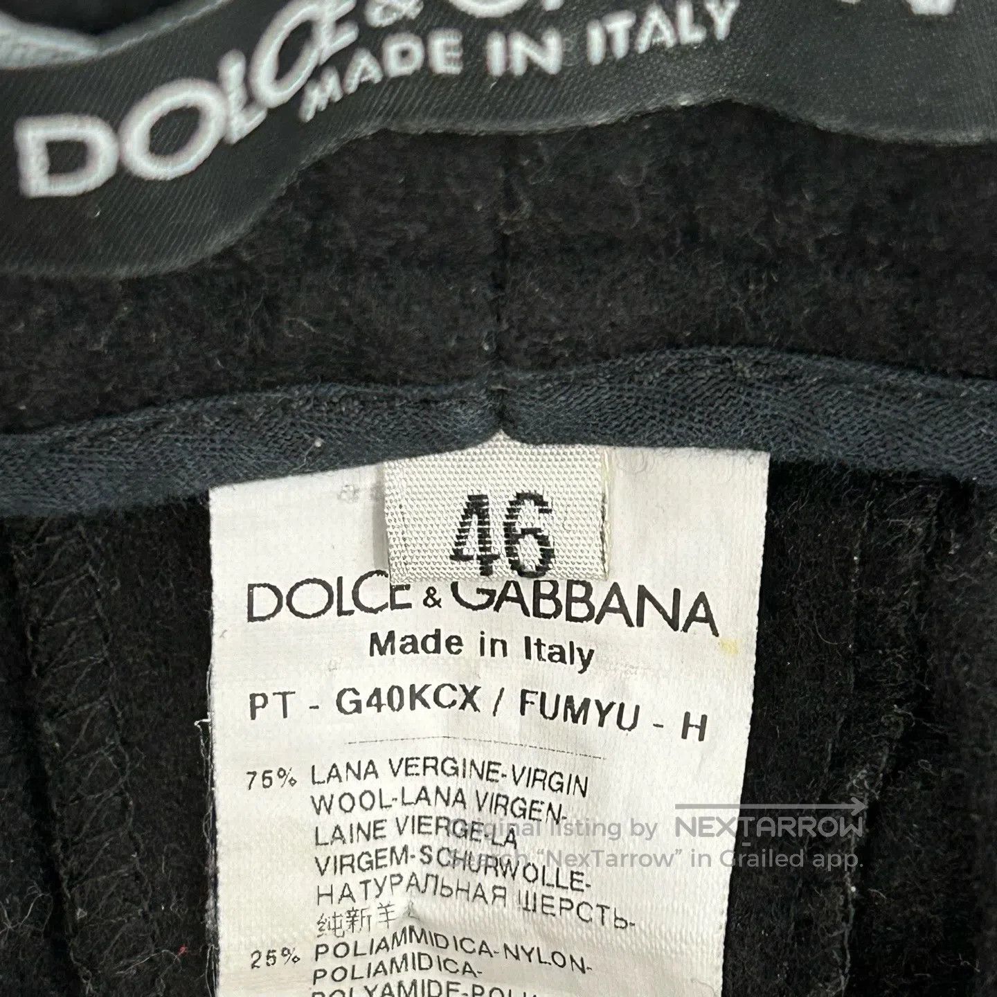 Dolce & Gabbana Dolce Gabbana Black cashmere long pants Size US 30 / EU 46 - 6 Thumbnail