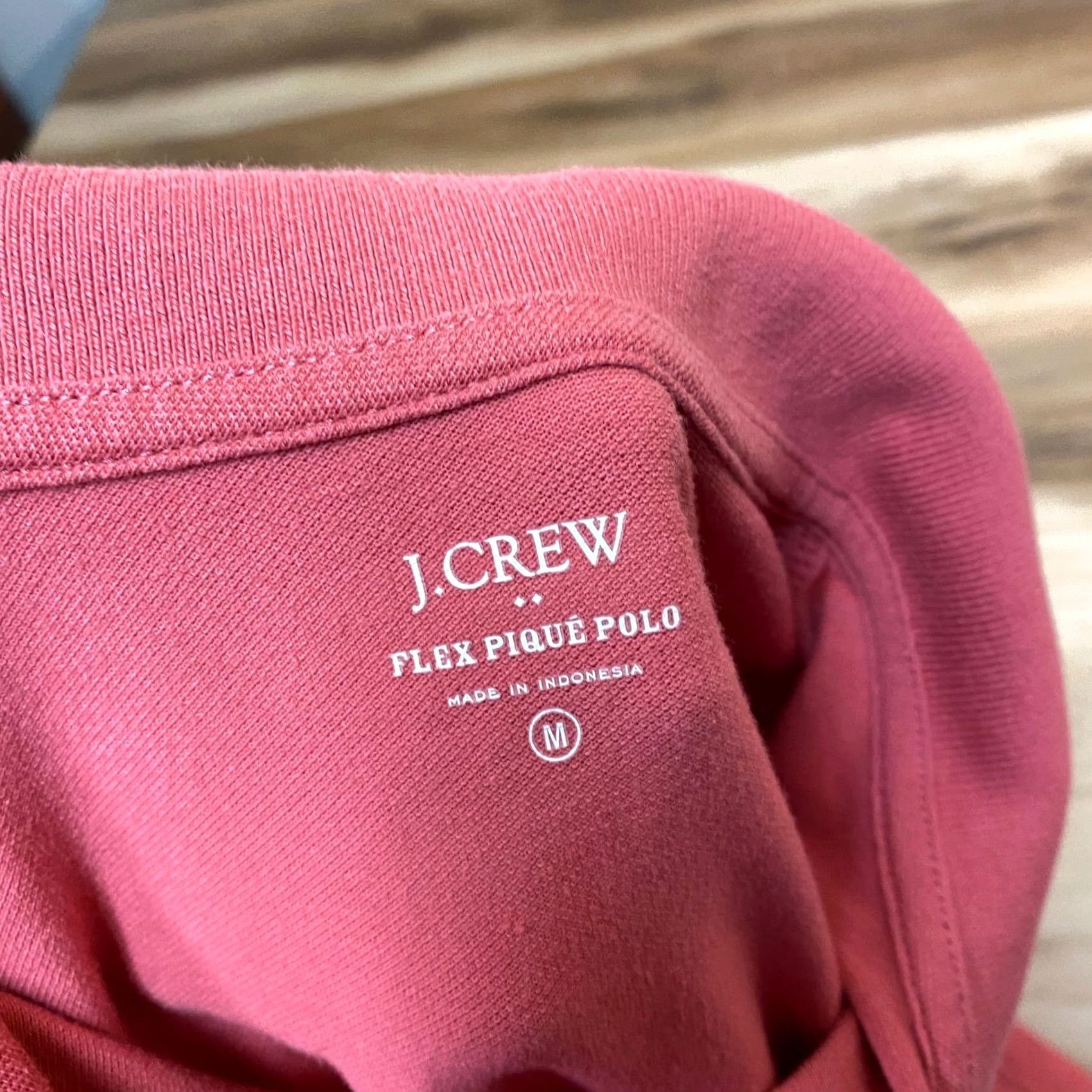J.Crew J.Crew Polo Shirt Mens Pink Coral Short Sleeve Cotton Blend Flex Pique Shirt M Regular Chest 41 in Button Collar Knit Classic Size US M / EU 48-50 / 2 - 2 Thumbnail