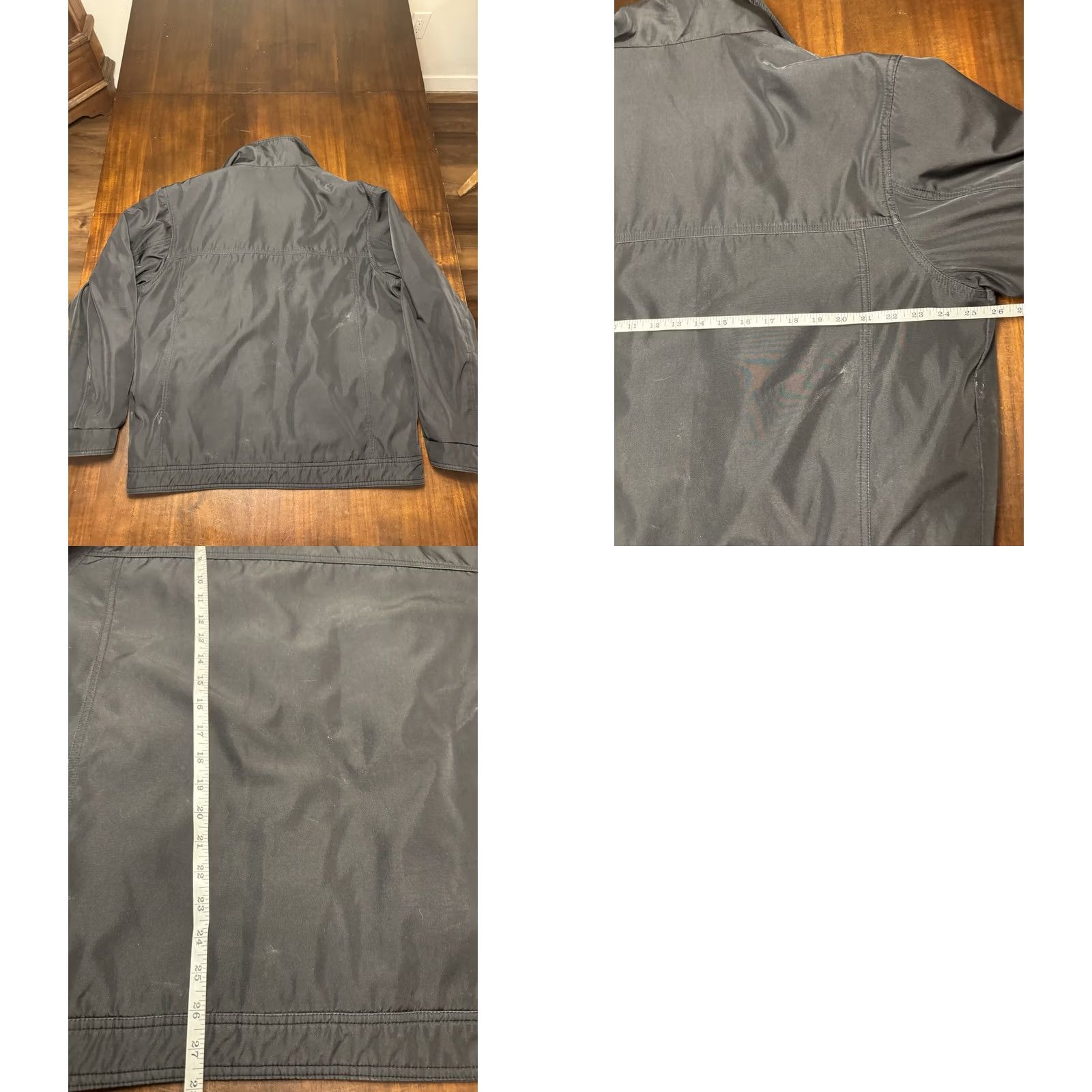 London Fog London Fog Coat Bomber Jacket Men Black L Full Zip Quilted Pockets Polyester Size US L / EU 52-54 / 3 - 8 Thumbnail