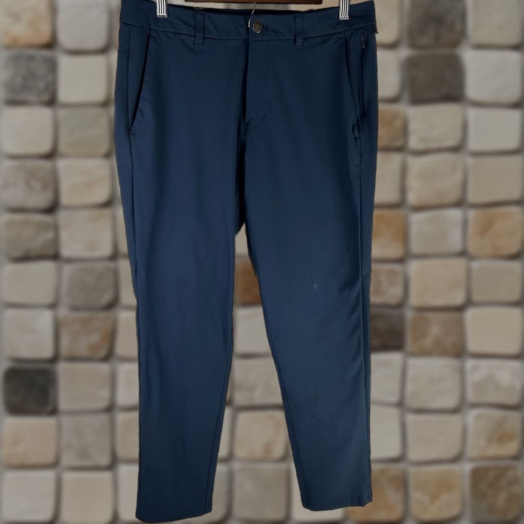 Lululemon Lululemon ABC Commission Pants Slim Men’s 32x28 Blue Warpstreme Chino LM5AF1S Size US 33 - 1 Thumbnail