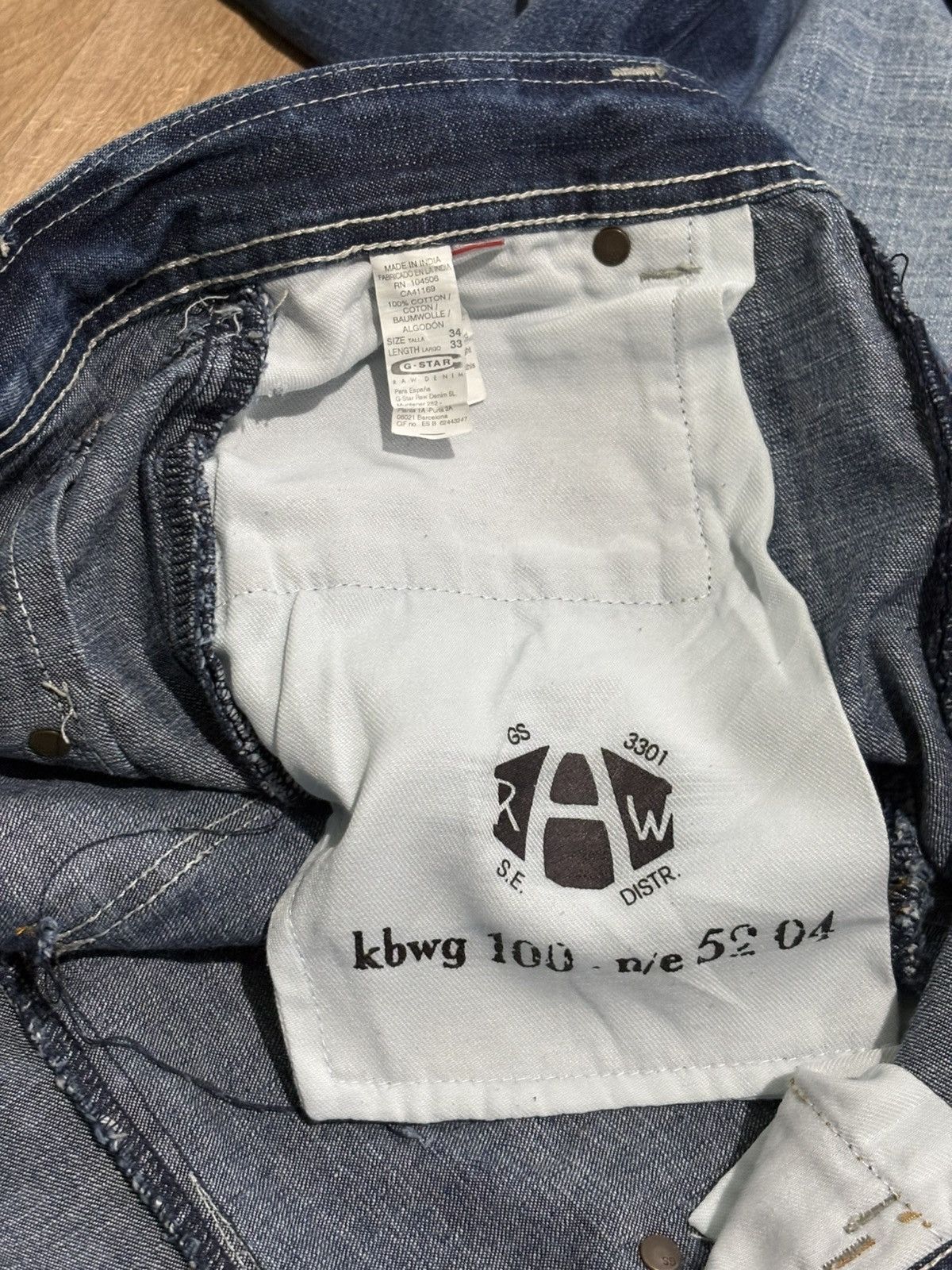 G-Star × Vintage 34x33 wide jeans denim y2k 3301 japanese style Size US 34 / EU 50 - 9 Thumbnail