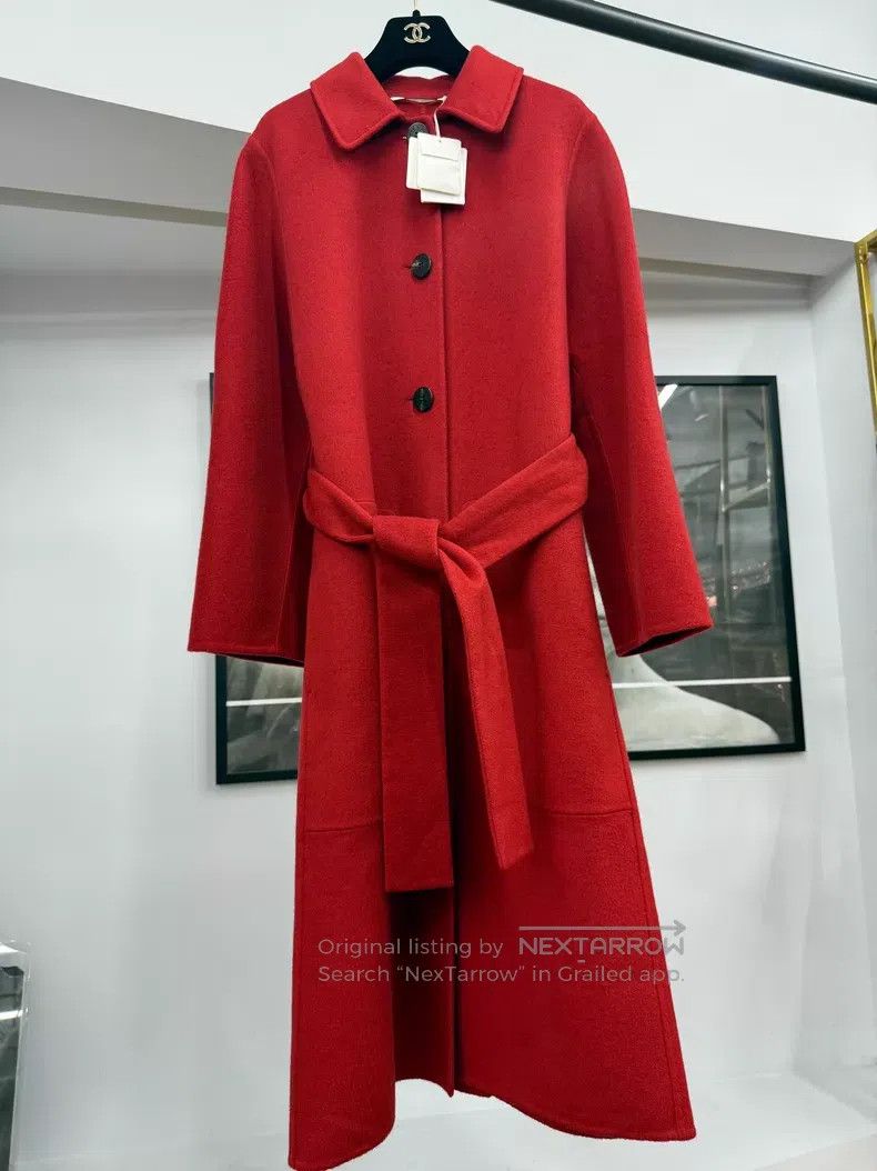 Hermes Hermes Red Collar Tie-Dye Cashmere Coat Size XS / US 0-2 / IT 36-38 - 1 Thumbnail