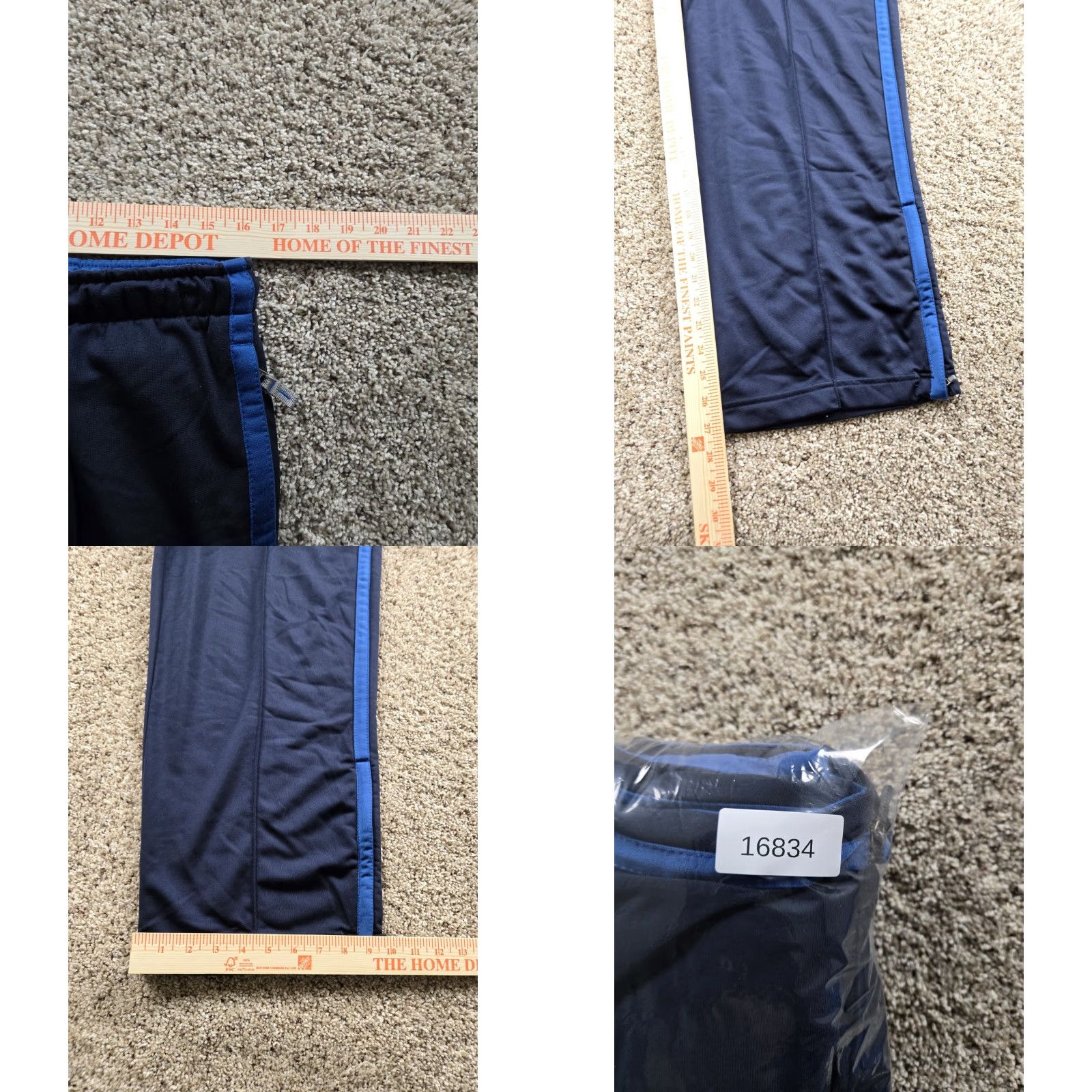 Abercrombie & Fitch VINTAGE Abercrombie & Fitch Track Pants Mens Small Blue Straight Leg Y2K Pants Size US 29 - 8 Thumbnail