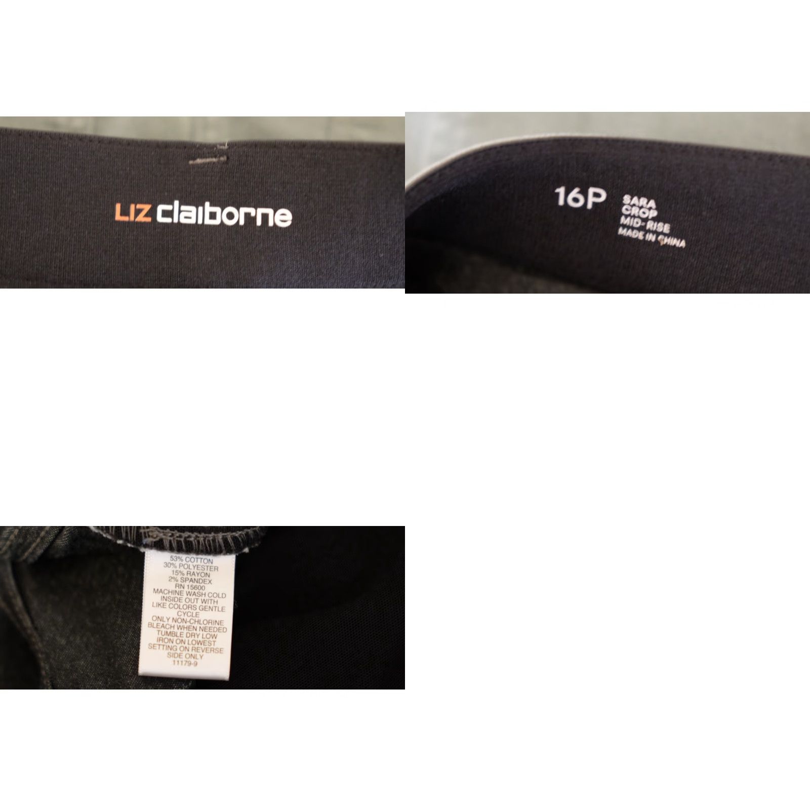 Liz Claiborne Liz Claiborne Capri Shirt Womens 16P Green Comfort Waist Casual Workwear 16P Green Capri Womens Sort? Size ONE SIZE - 8 Thumbnail