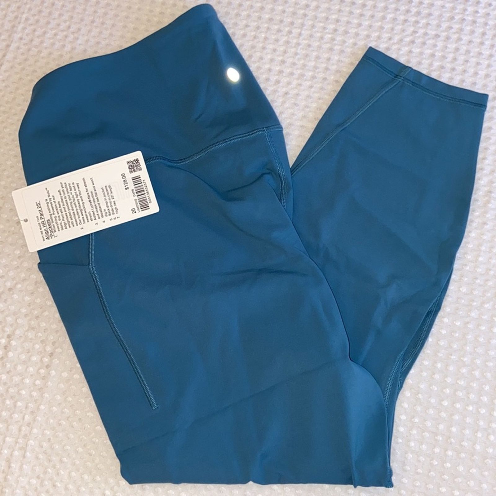 Lululemon NEW! $128 Align High Rise HR Pant 25” Pocket Capture Blue 20 Size 42" / US 20 - 8 Thumbnail
