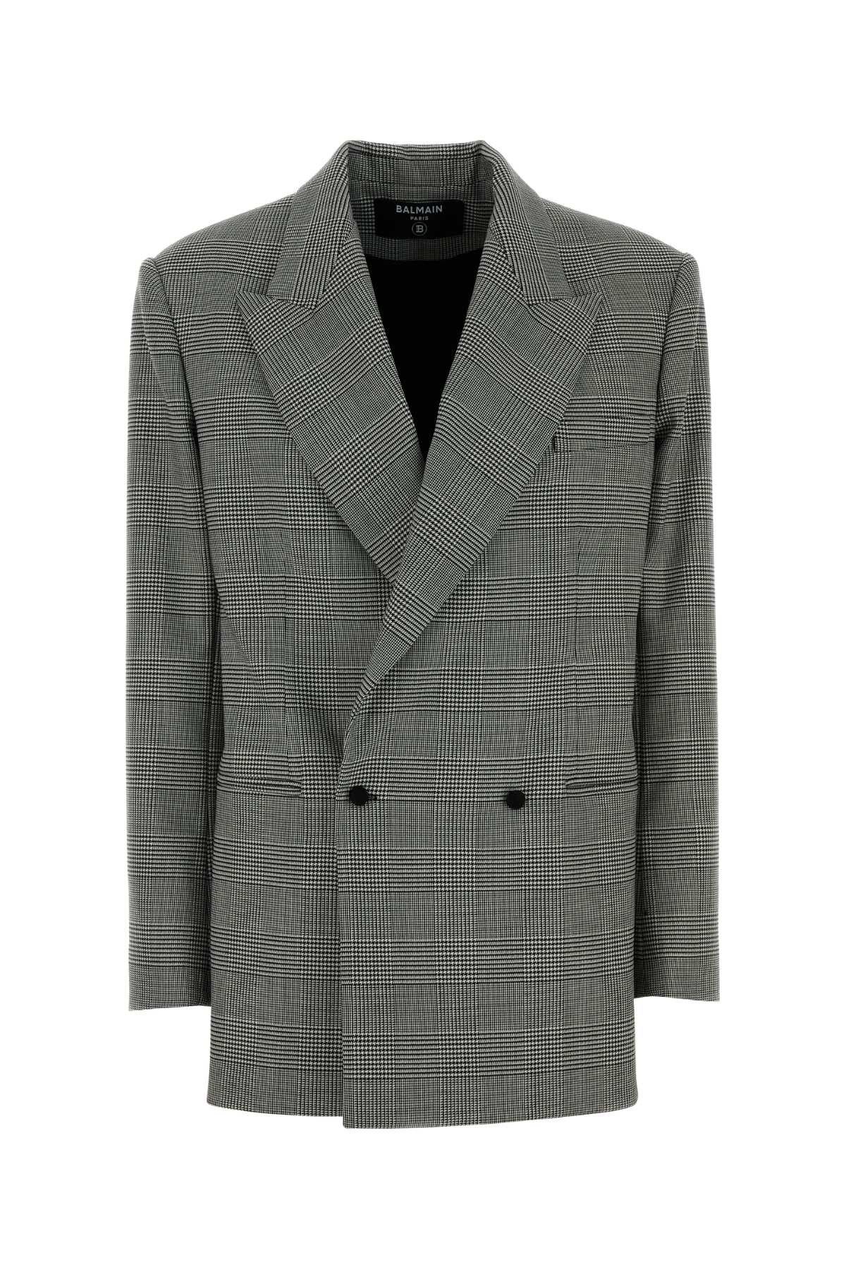 Balmain Embroidered Wool Blend Blazer Size S / US 4 / IT 40 - 1 Thumbnail