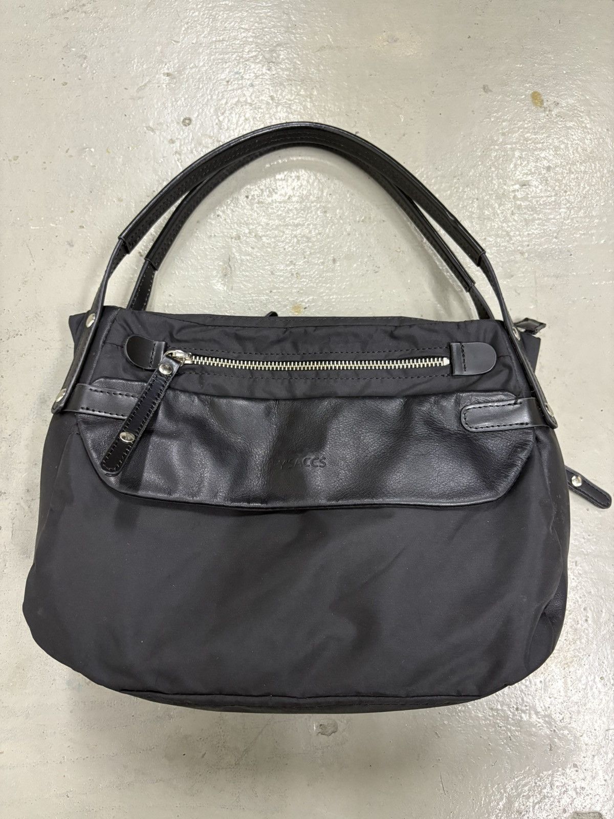 Yohji Yamamoto Yohji Yamamoto Y'SACCS bag black bag leather pocket design Size ONE SIZE - 6 Thumbnail