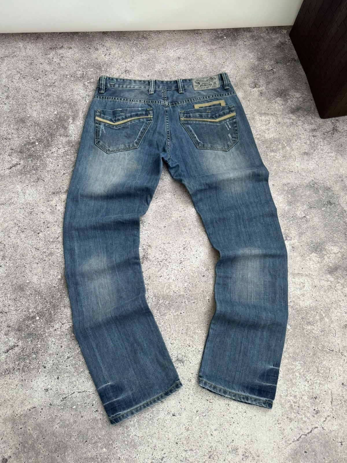 Diesel × Vintage Vintage Diesel Y2K distressed dirty jeans pants Size US 33 - 12 Thumbnail