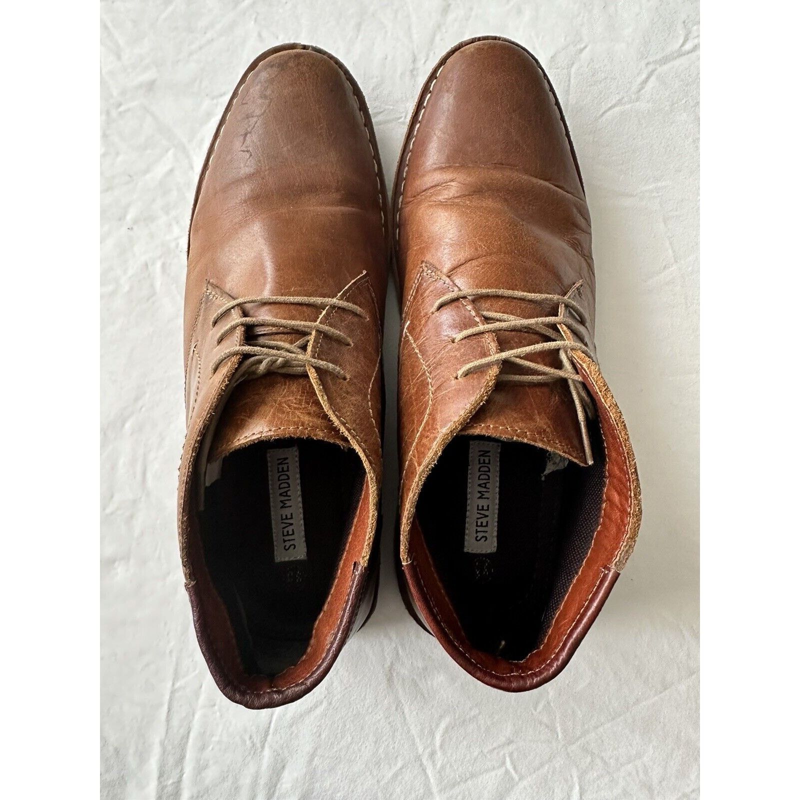 Steve Madden Steve Madden Harken Chukka Boot, Brown Leather Size 9.5 Size US 9.5 / EU 42-43 - 5 Thumbnail