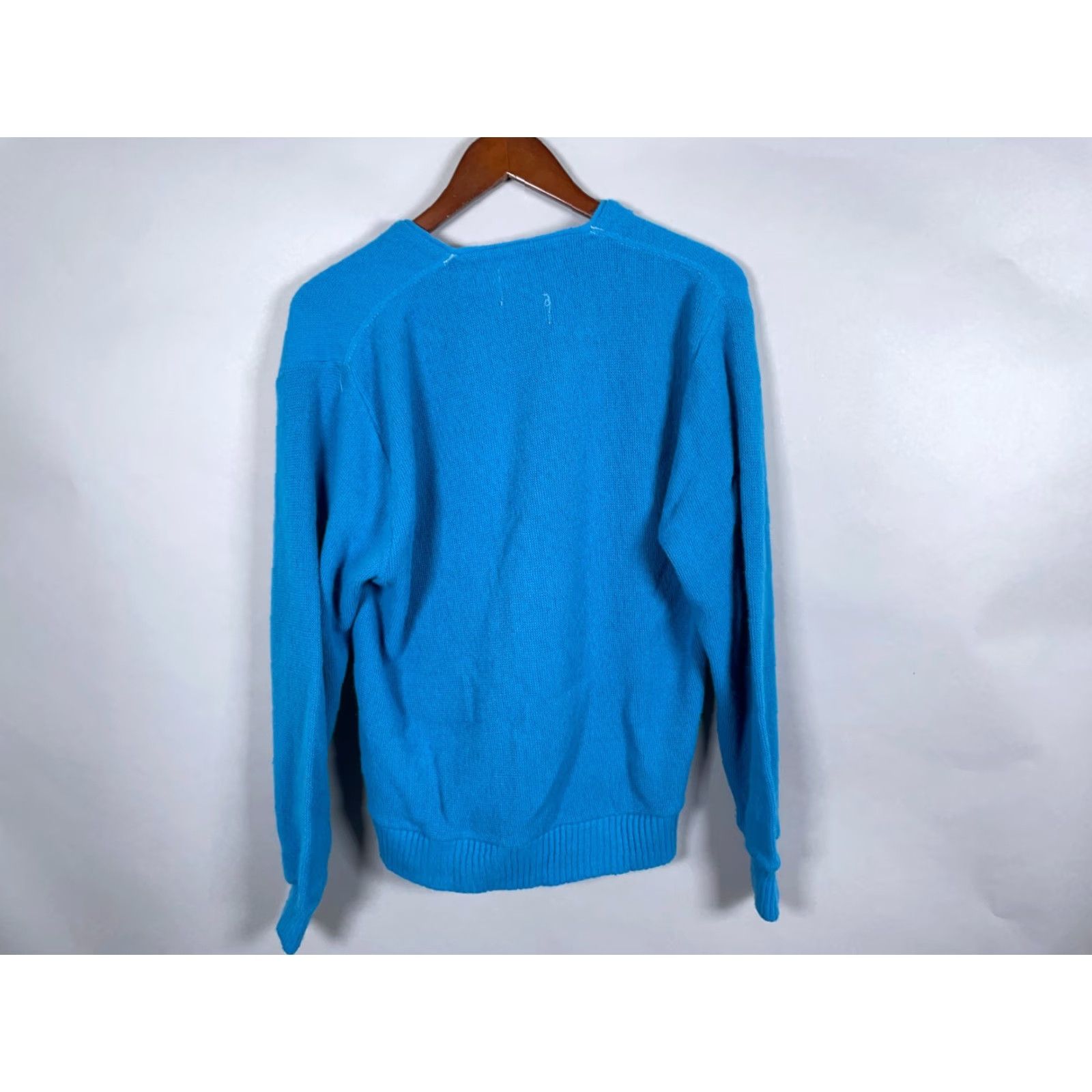 Etro VINTAGE United Shirt Men's Cardigan Sweater Adult Large Fall Lightweight Knit Preppy 80s Retro Blue Size US L / EU 52-54 / 3 - 2 Thumbnail