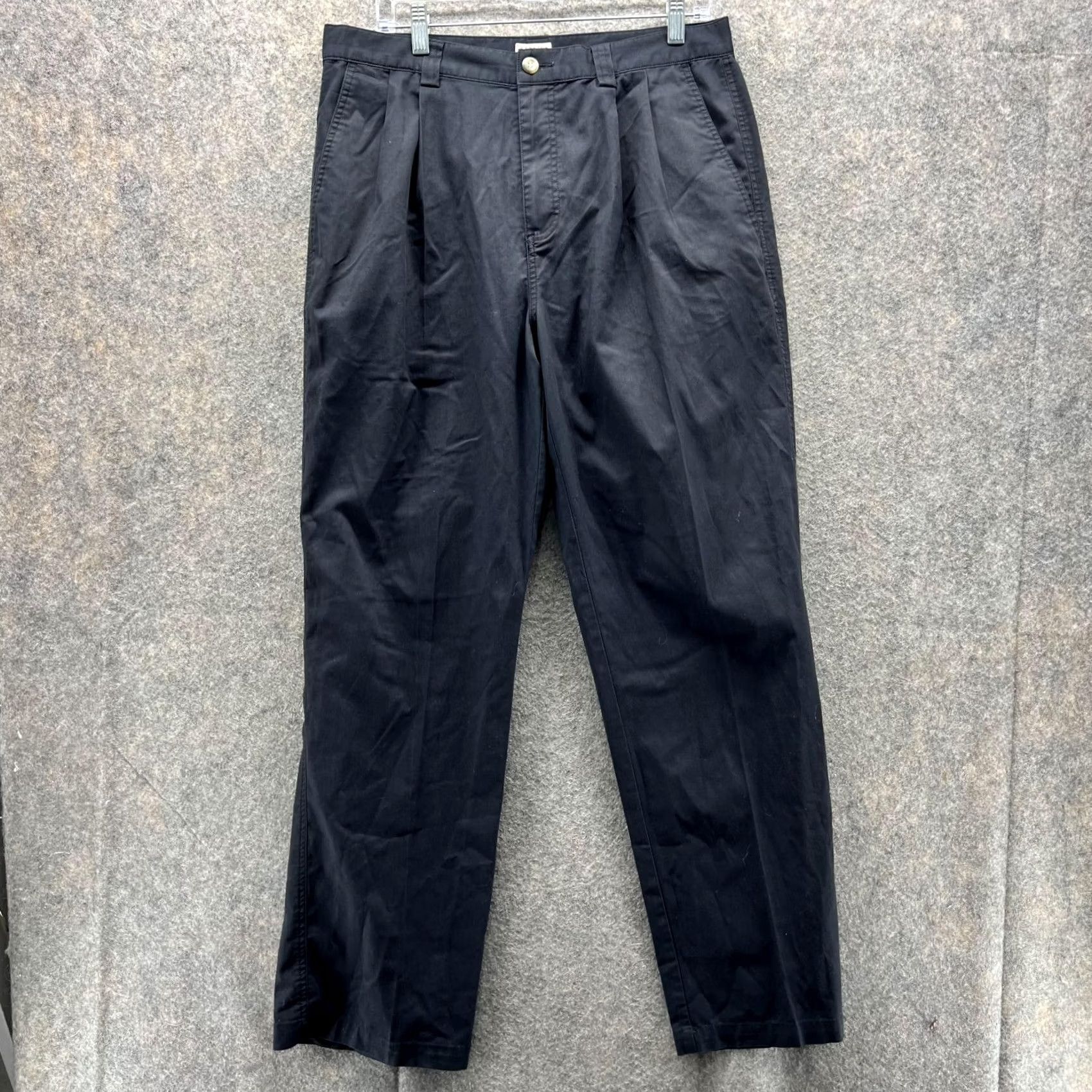 Adidas Adidas Pants Men 34 Black Athletic Stretch Chino Flat Front Vintage Trefoil Shirt? Size US 34 / EU 50 - 2 Thumbnail