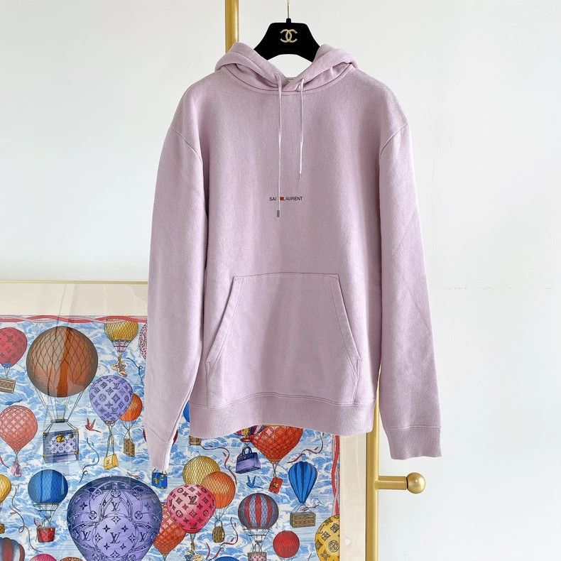 Yves Saint Laurent Saint Laurent Light Purple Hoodie S - dmc Size US S / EU 44-46 / 1 - 1 Thumbnail