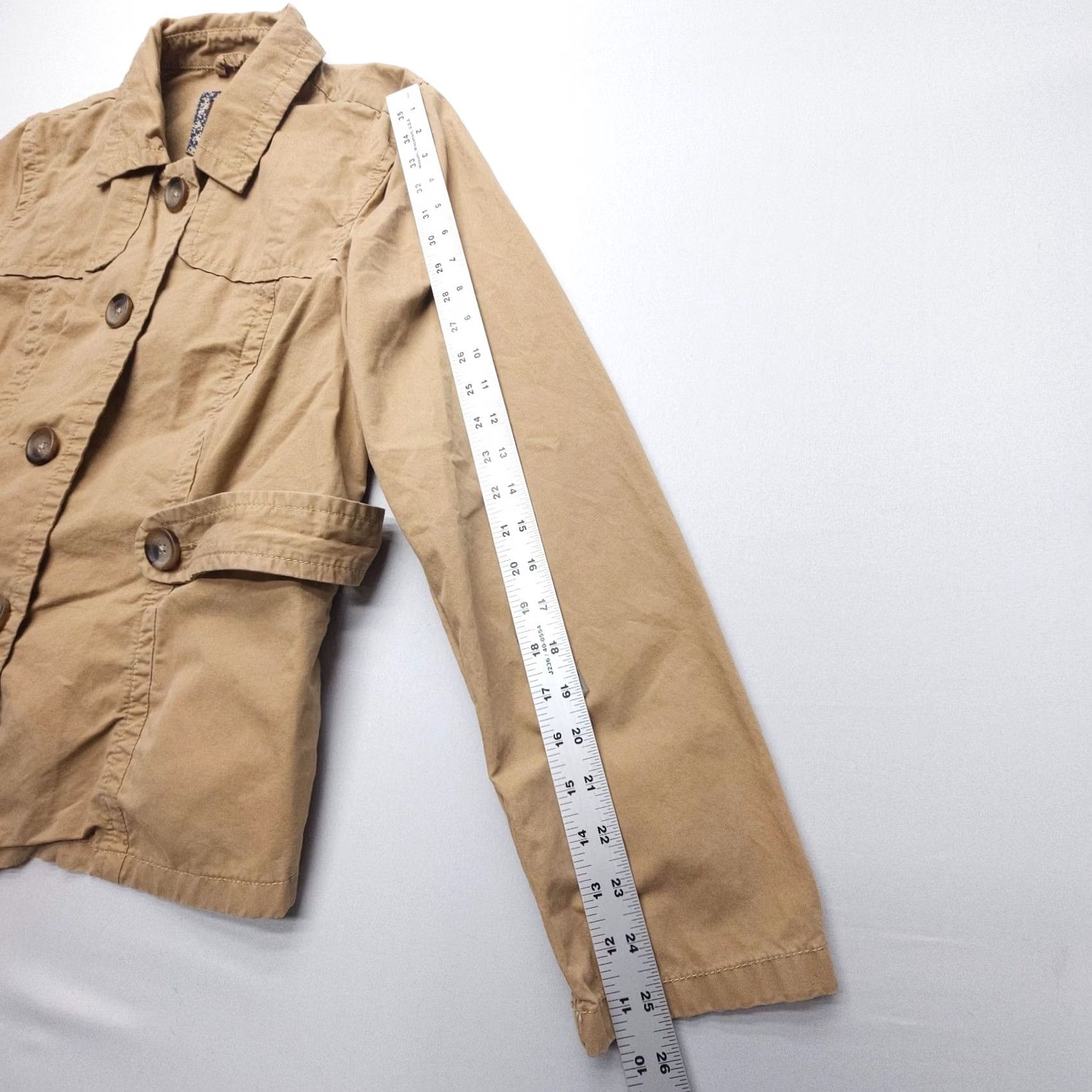 Old Navy Old Navy Button Up Twill Travel Jacket XL Brown Collared Shirt Women Regular Jacket Size XL / US 12-14 / IT 48-50 - 5 Thumbnail