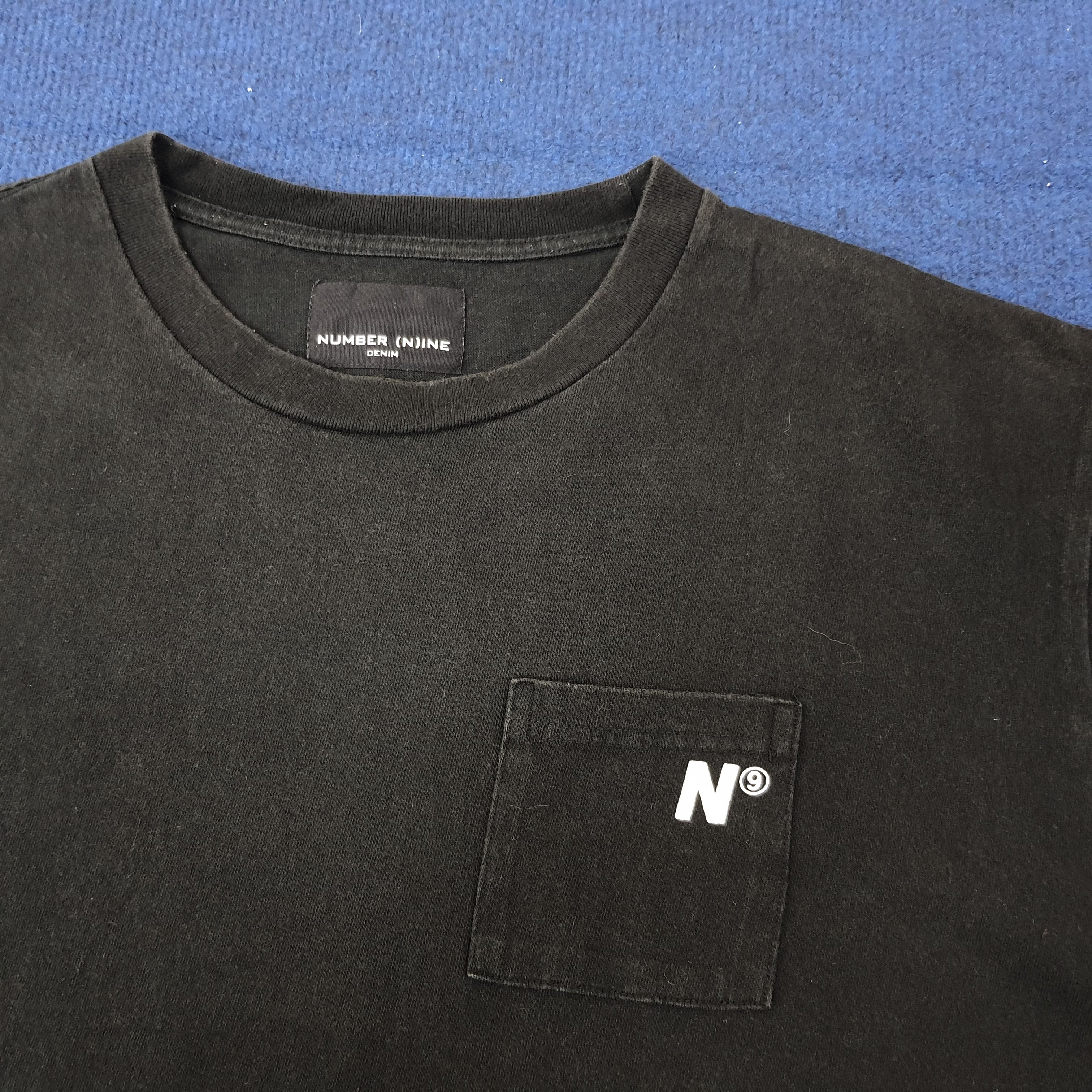 Number (N)ine Vintage Number Nine Denim Japan Custom Logo Tshirt C223N76 Size US M / EU 48-50 / 2 - 4 Thumbnail