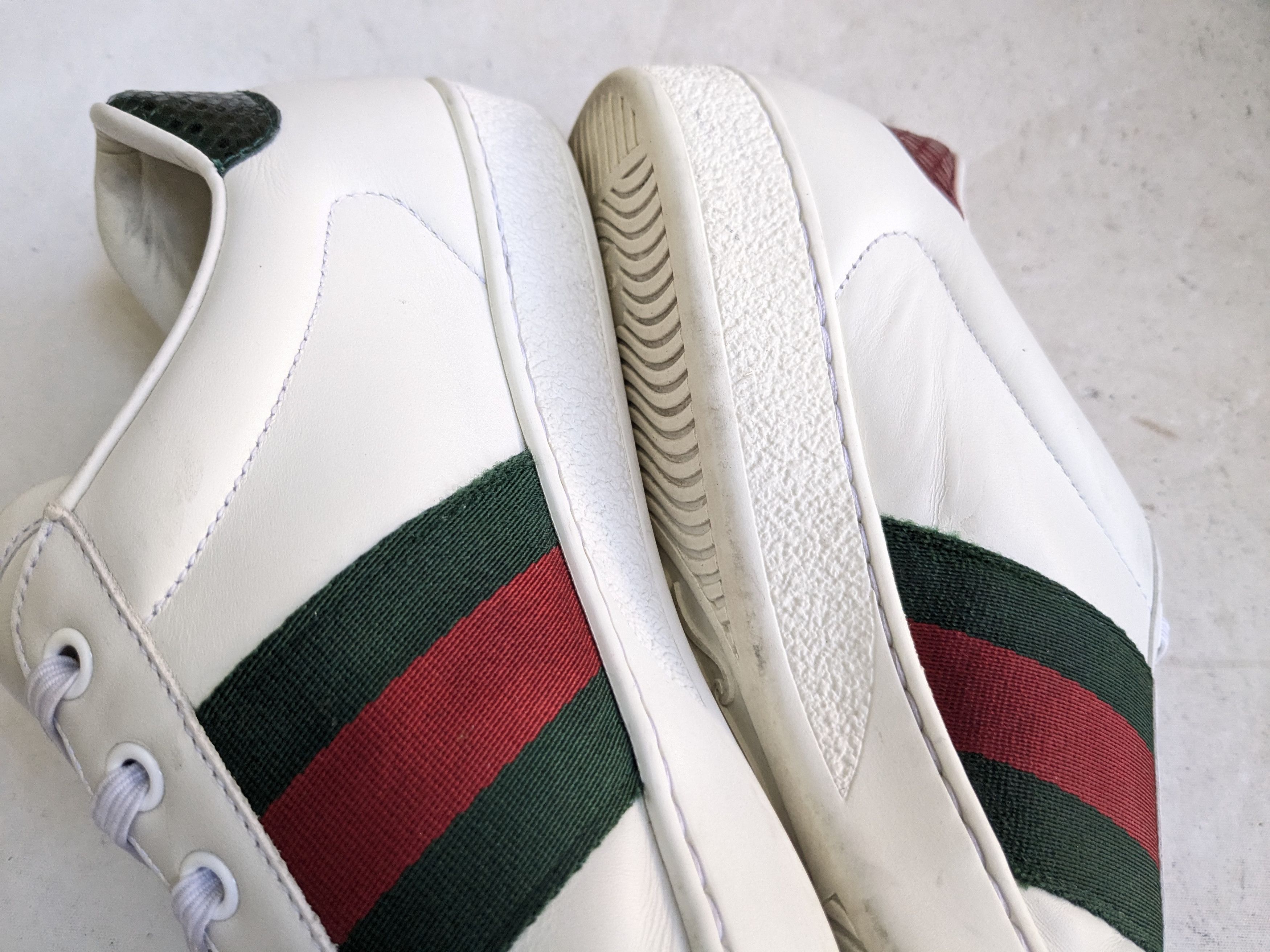 Gucci Gucci Ace Sneakers Bee White 8.5 Low Tops Size US 8.5 / EU 41-42 - 11 Thumbnail