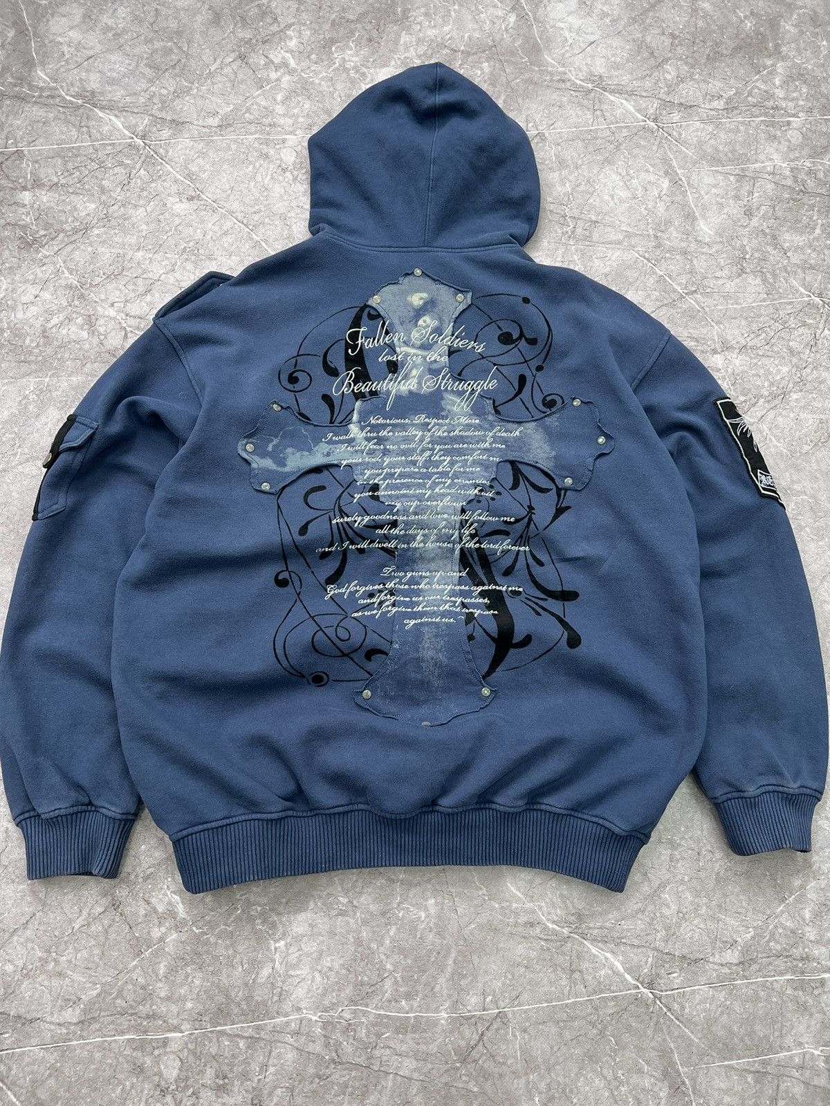 Affliction × If Six Was Nine Vintage Y2K Affliction Hoodie Skull Grunge Cybergoth Biker Size US L / EU 52-54 / 3 - 7 Thumbnail