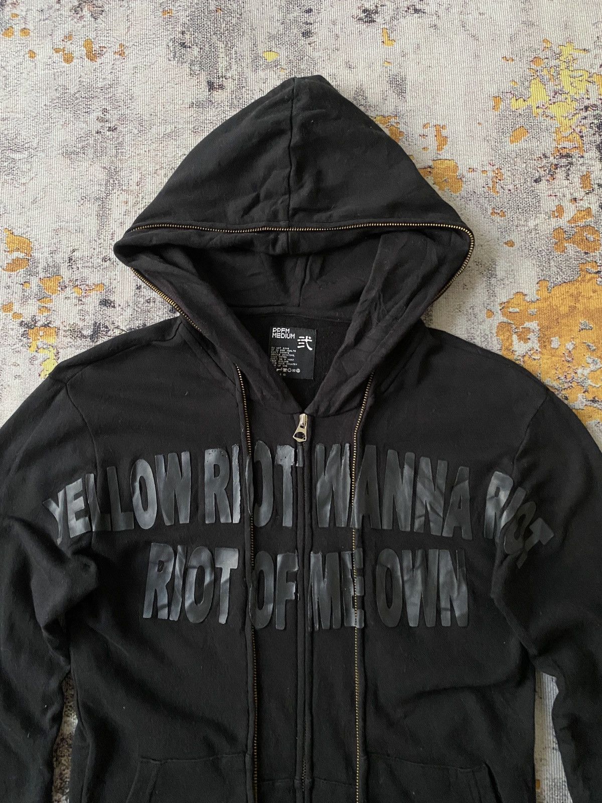 PPFM SS06 PPFM ‘RIOT’ Design Zipper Hoodie Size US M / EU 48-50 / 2 - 6 Thumbnail