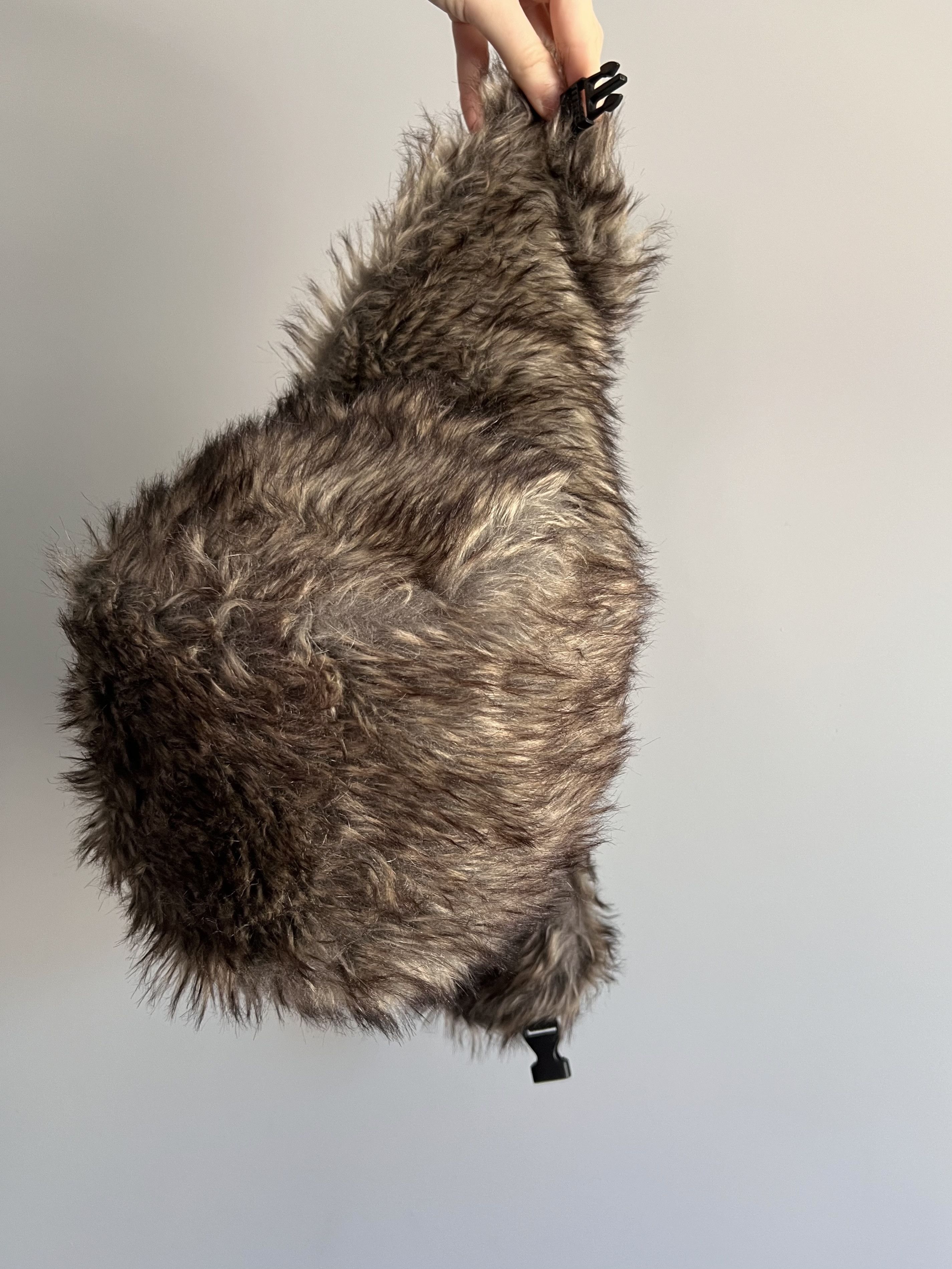 Other Vintage Y2k Mohair Fuzzy Hat Ushanka Punk Winter Size ONE SIZE - 7 Thumbnail