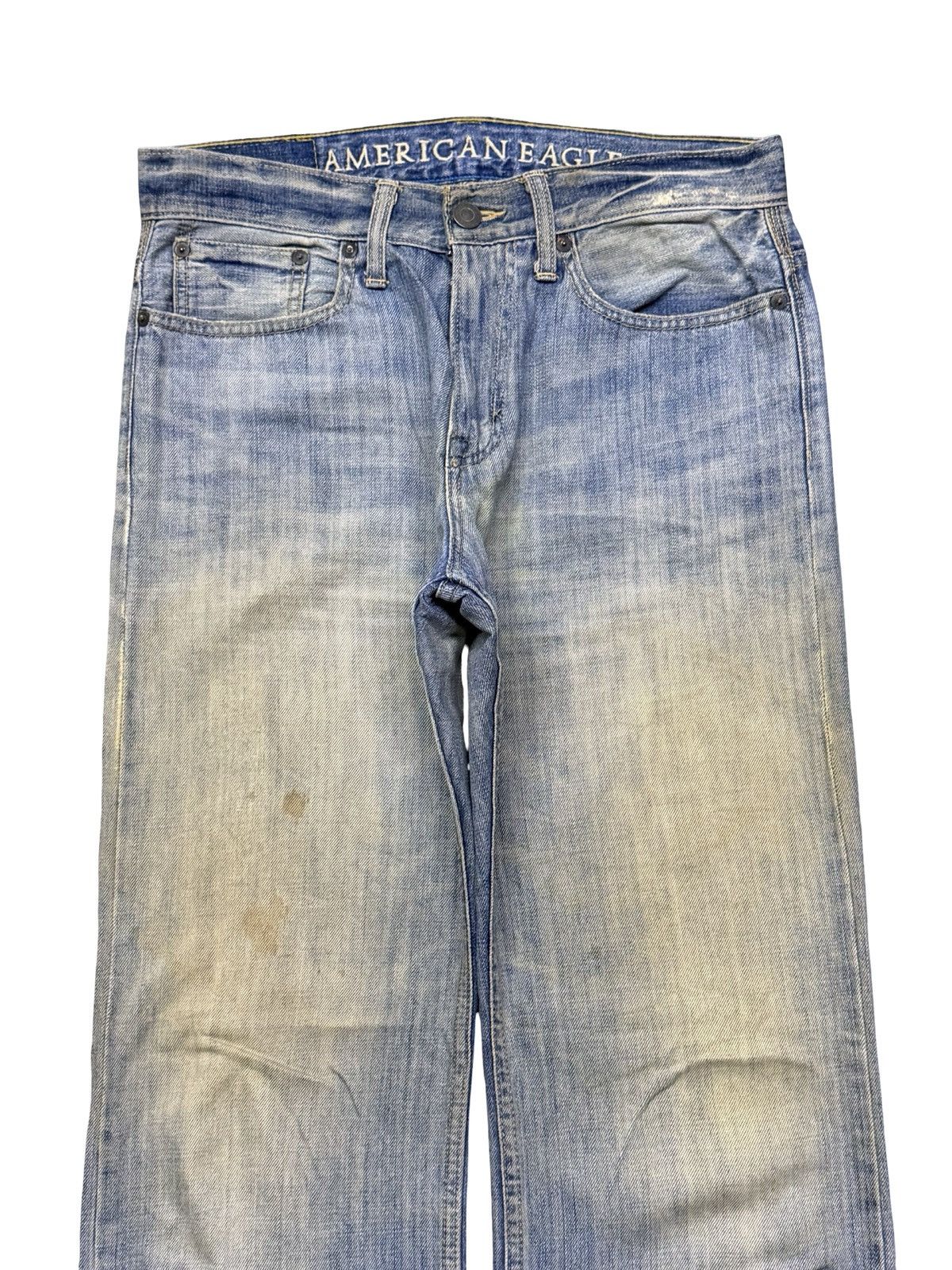 American Eagle Outfitters Vintage American Eagle Denim Jeans Y2K Vintage Faded Wash 33 Size US 33 - 4 Thumbnail