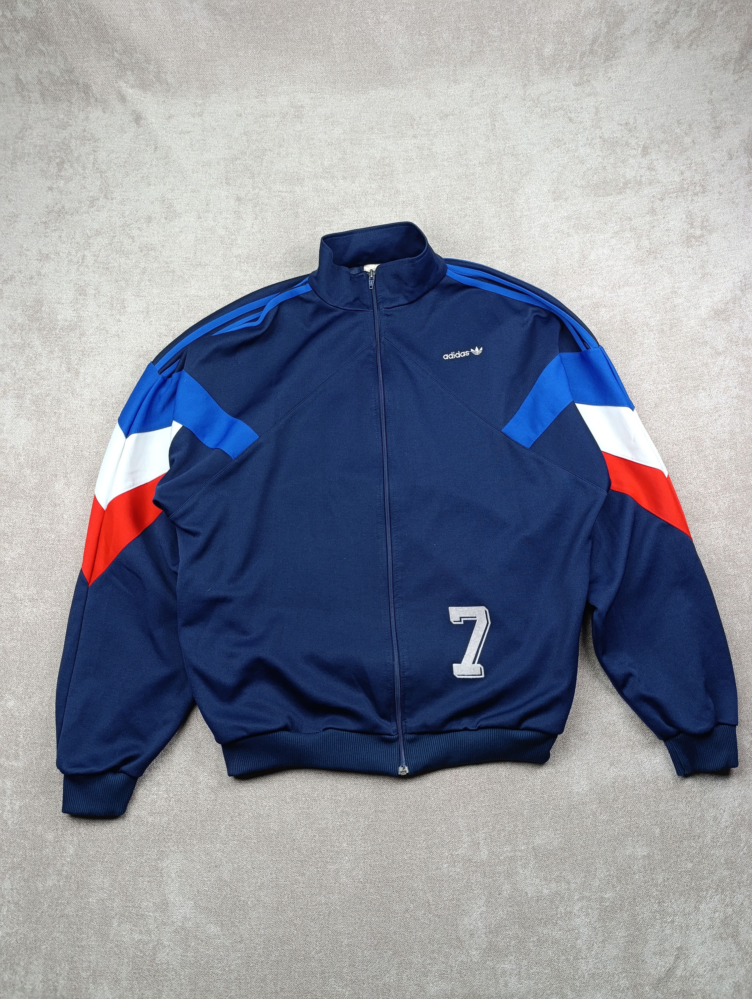 Adidas ADIDAS VINTAGE 90'S BLUE TRACK TOP MENS JACKET Size US XL / EU 56 / 4 - 1 Thumbnail