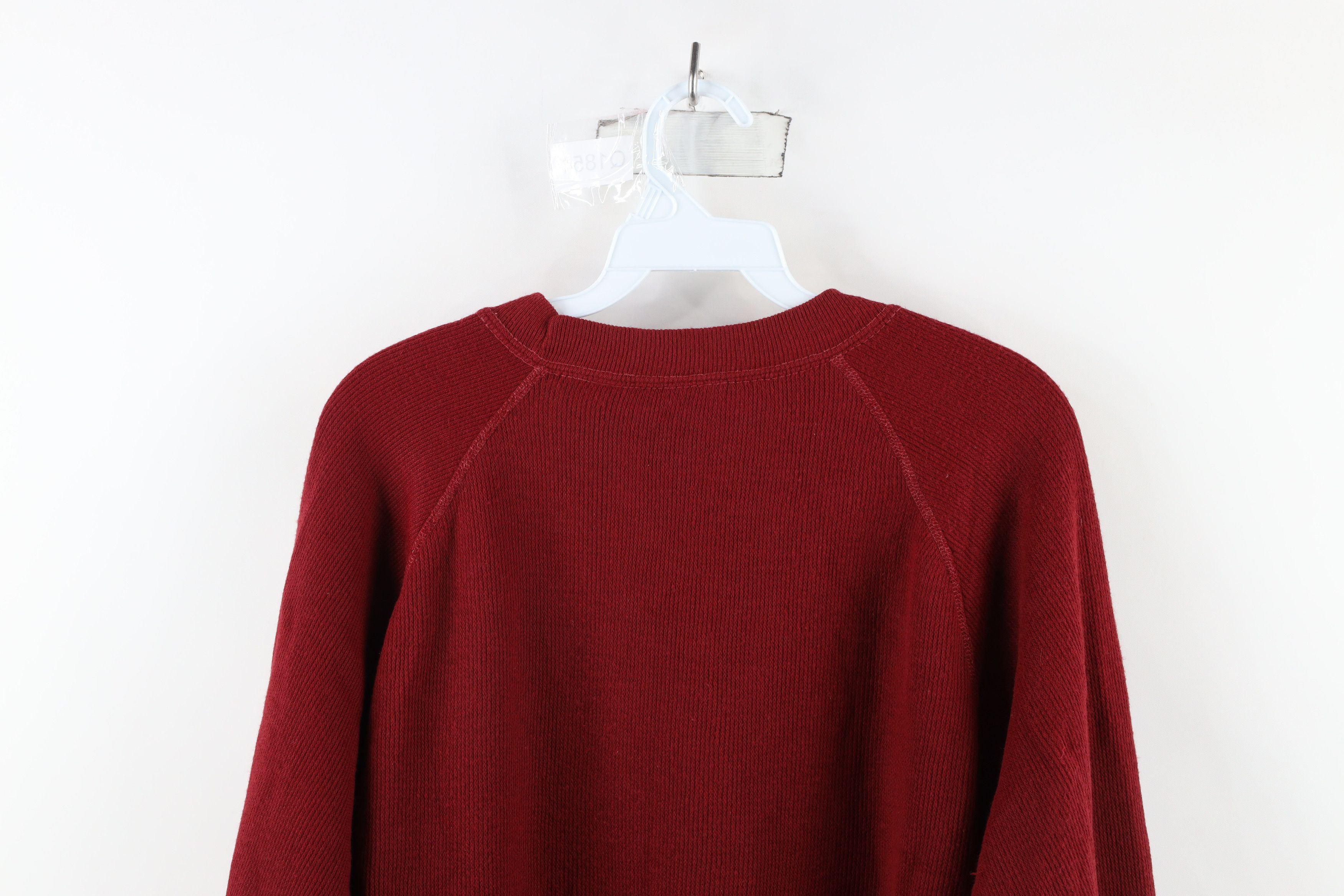 Vintage Vintage 60s 70s Streetwear Blank Ribbed Knit Sweatshirt USA Size XL / US 12-14 / IT 48-50 - 10 Thumbnail