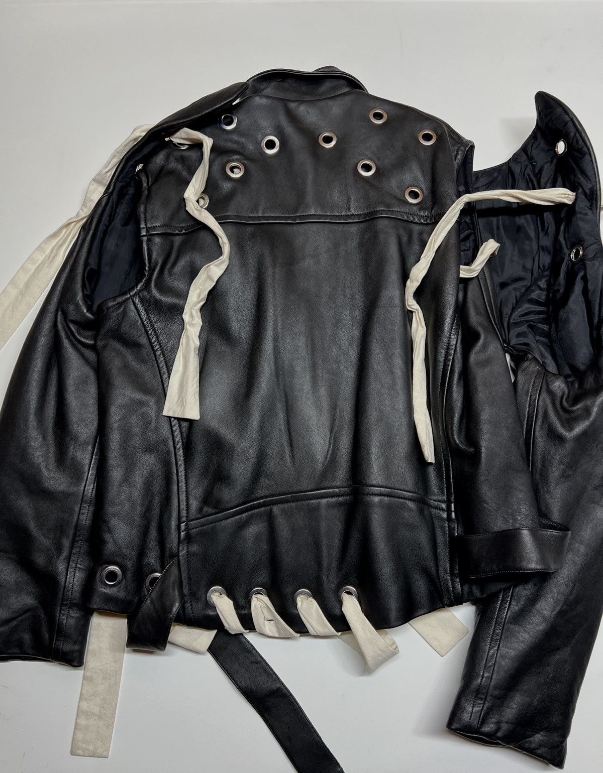 Craig Green 2016AW eyelets leather stitch biker jacket Size US L / EU 52-54 / 3 - 5 Thumbnail