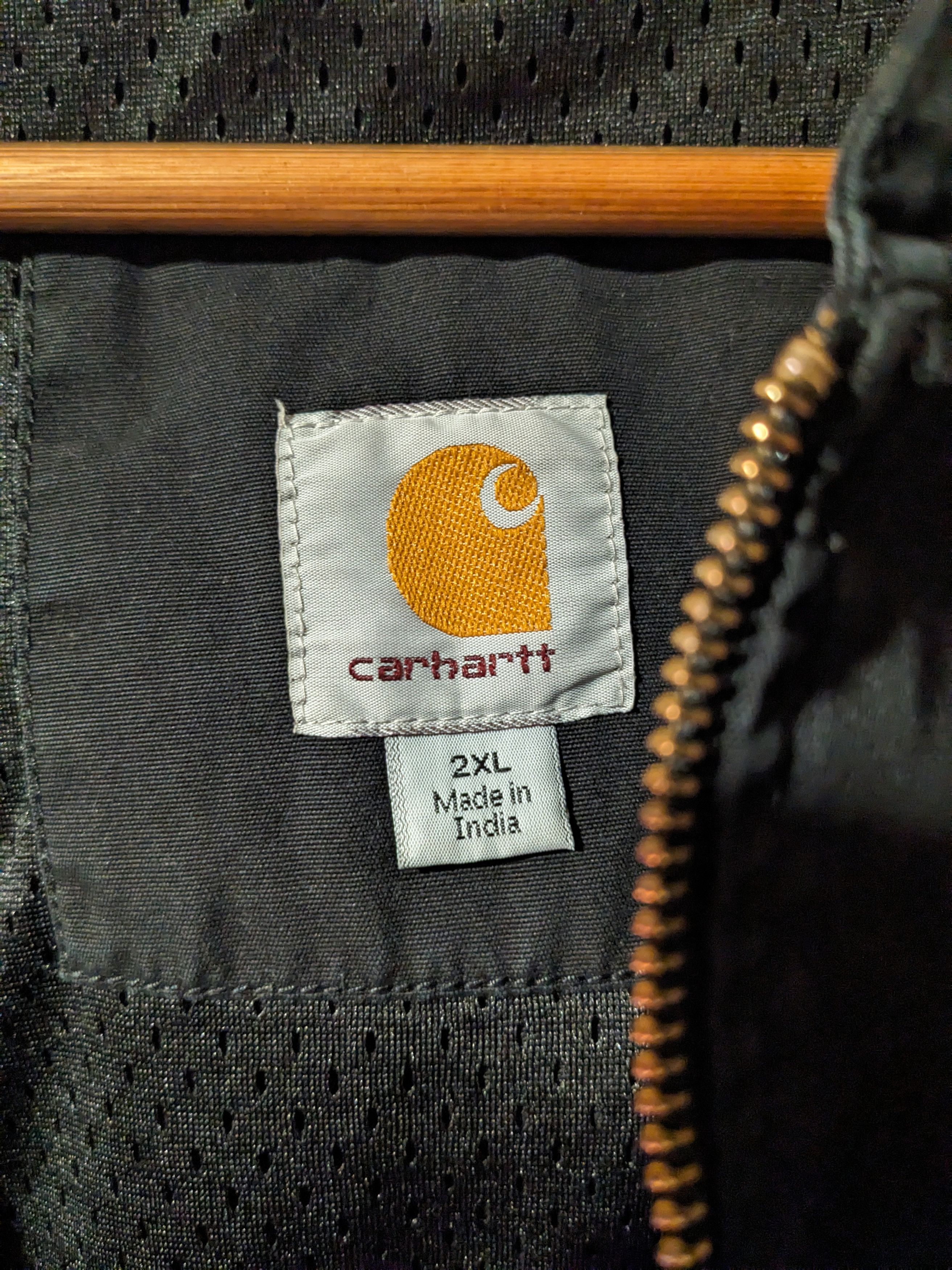 Carhartt × Vintage Vintage Carhartt J298 BLK Regular Canvas Active Jacket Size US XXL / EU 58 / 5 - 3 Thumbnail