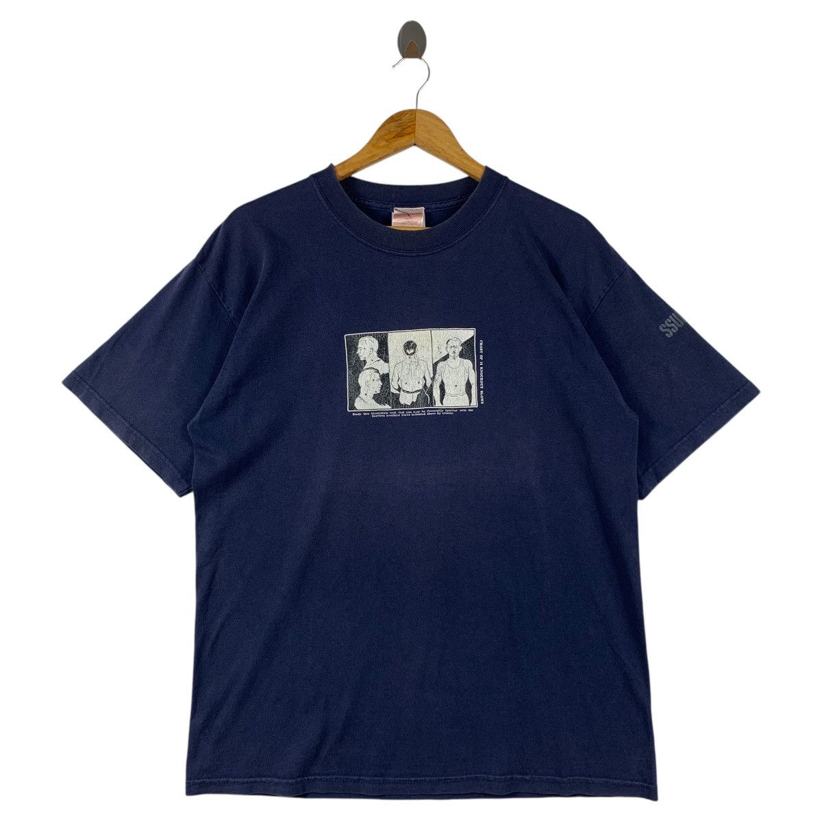 Japanese Brand × SSUR Vintage SSUR photo tee chart of knockout blow tee Size US L / EU 52-54 / 3 - 1 Thumbnail