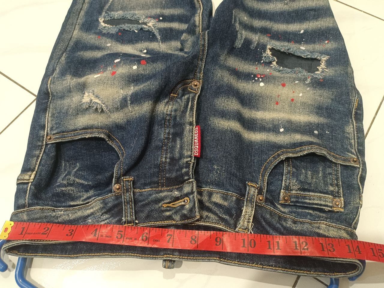 Dsquared2 Dsquared2 Classic Kenny Twist Distressed Paint Splatter Size US 30 / EU 46 - 7 Thumbnail