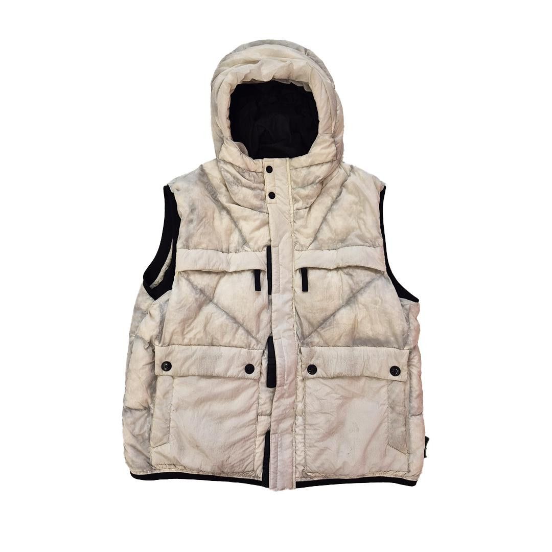Stone Island Stone Island Vintage Opaque Nylon Tela White Gilet (3XL) Size US XXL / EU 58 / 5 - 1 Thumbnail