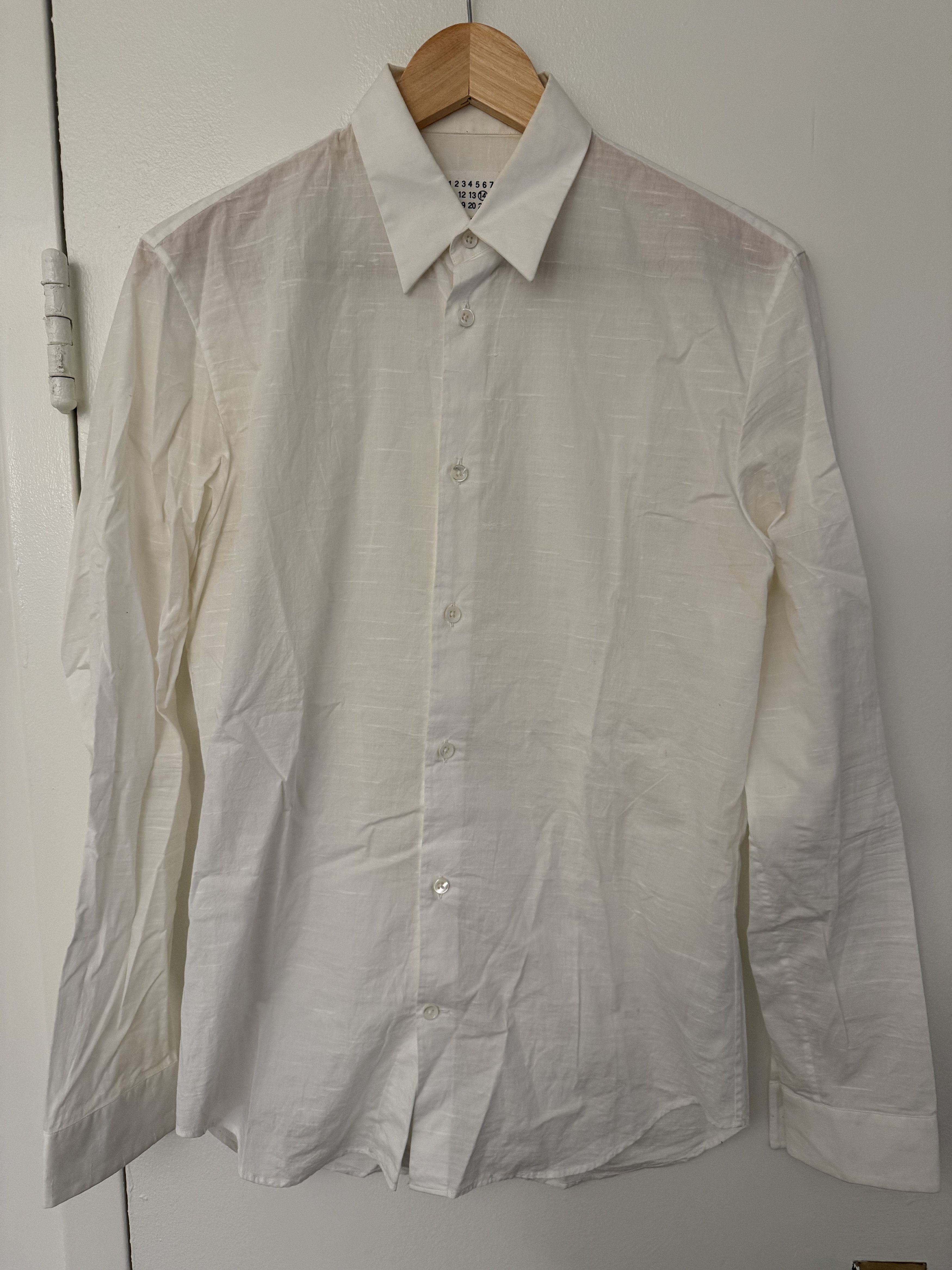 Maison Margiela maison margiela white button shirt wrinkled Size US S / EU 44-46 / 1 - 1 Thumbnail