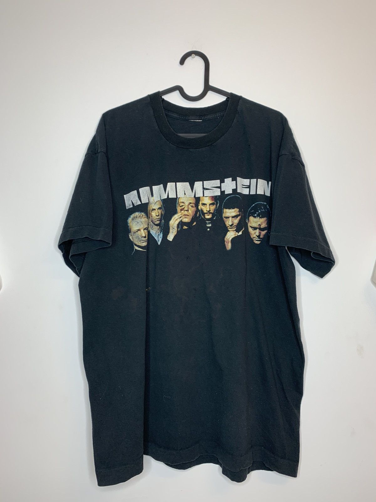 image of Band Tees x Vintage Rammstein 1997 Tour Single Stitch in Black, Men's (Size Large)