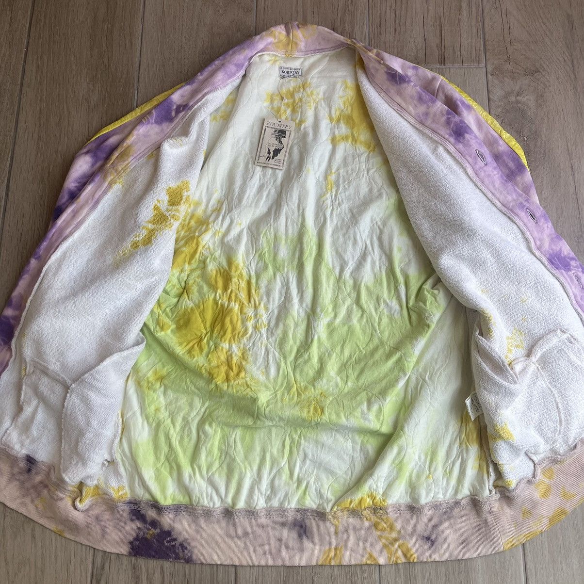 Kapital Journey Product Bibark Tie-Dye Hybrid Quilted Cardigan Size US L / EU 52-54 / 3 - 5 Thumbnail