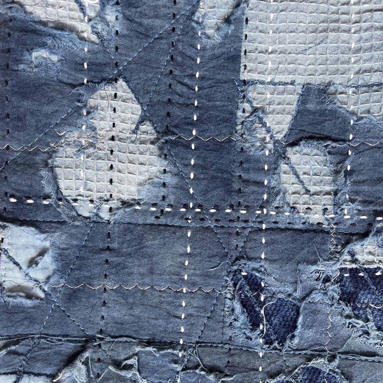 Kapital Indigo Boro Sashiko Distressed Jeans Size US 32 / EU 48 - 5 Thumbnail