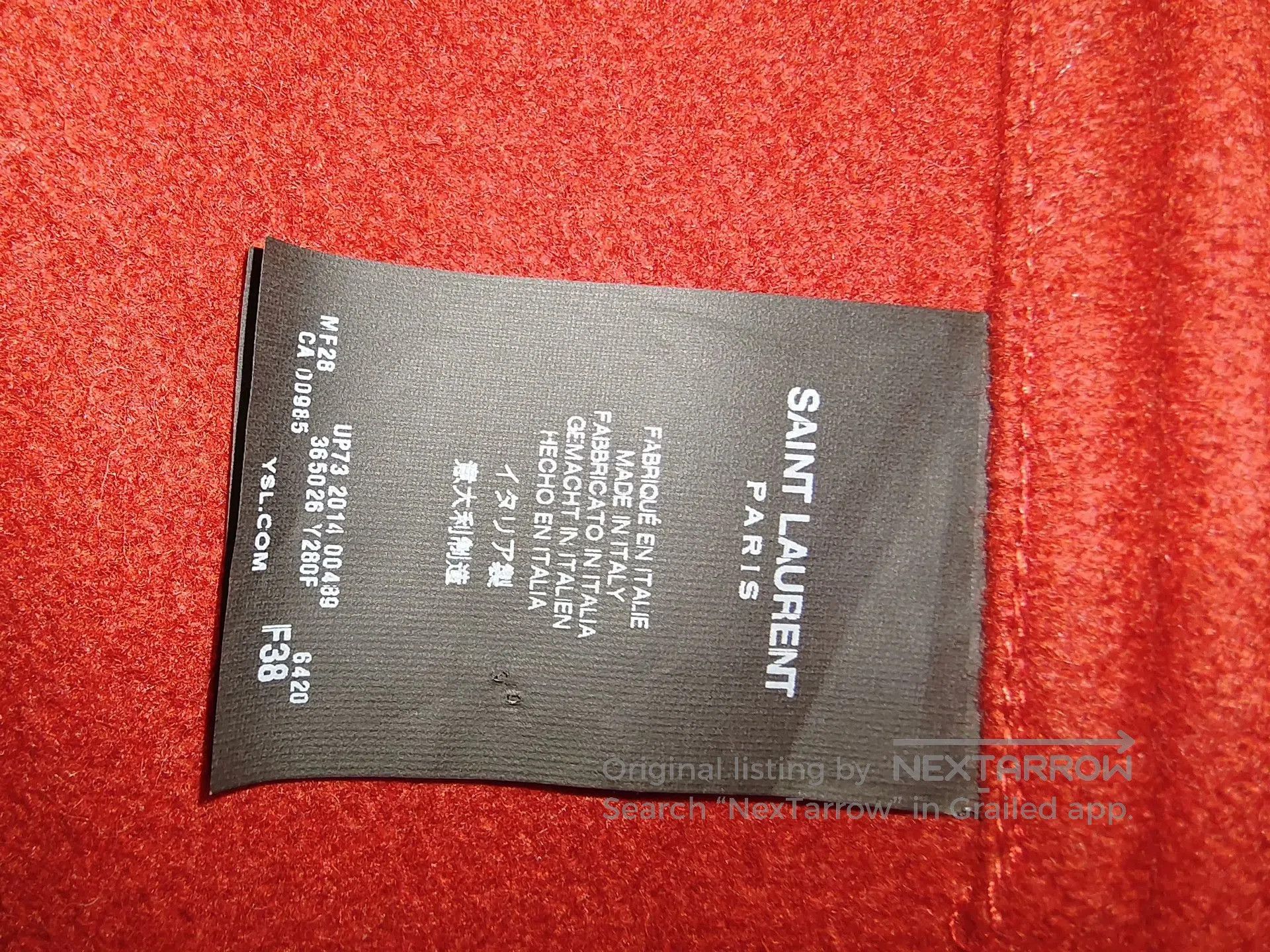 Saint Laurent Paris Saint Laurent Paris Red Hooded Cape. Size S / US 4 / IT 40 - 3 Thumbnail