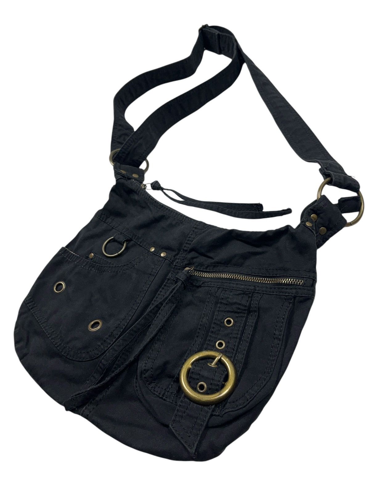 Vintage Vintage y2k Crossbody Bag Diesel Style Multi Pocket Size ONE SIZE - 3 Thumbnail