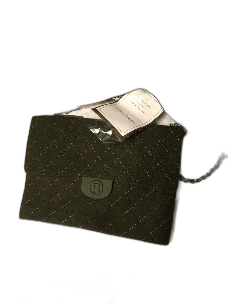 Readymade Classic Green Messenger Envelope Bag, Women's