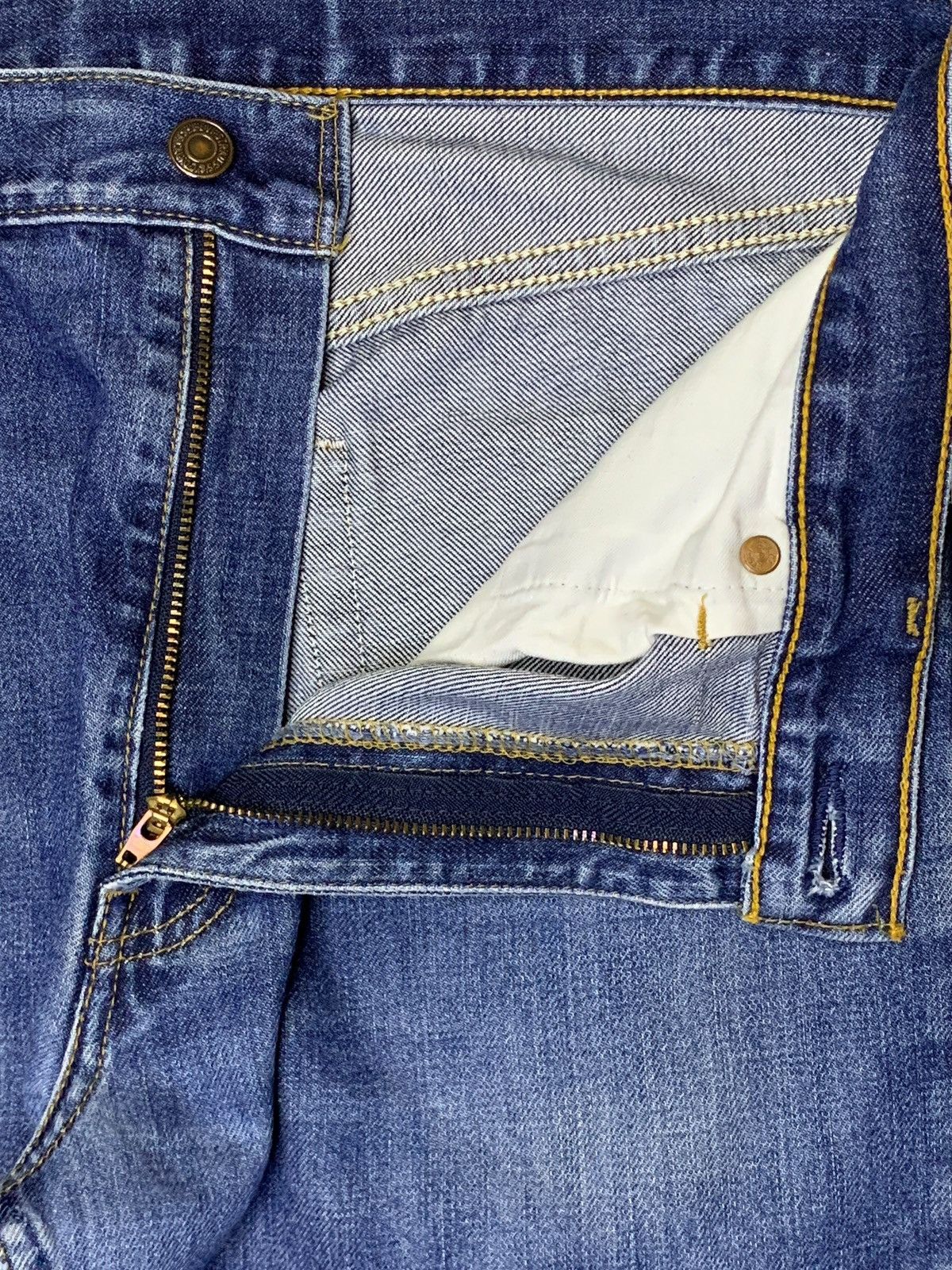Levi's SALES🔥Vintage 90s Levis 505 Blue Wash Distress Loose Jeans Size US 33 - 9 Thumbnail