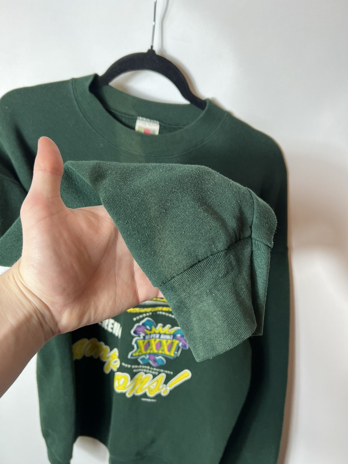 NFL VINTAGE GREEN BAY PACKERS 1996 SUPER BOWL SWEATSHIRT Size US L / EU 52-54 / 3 - 5 Thumbnail