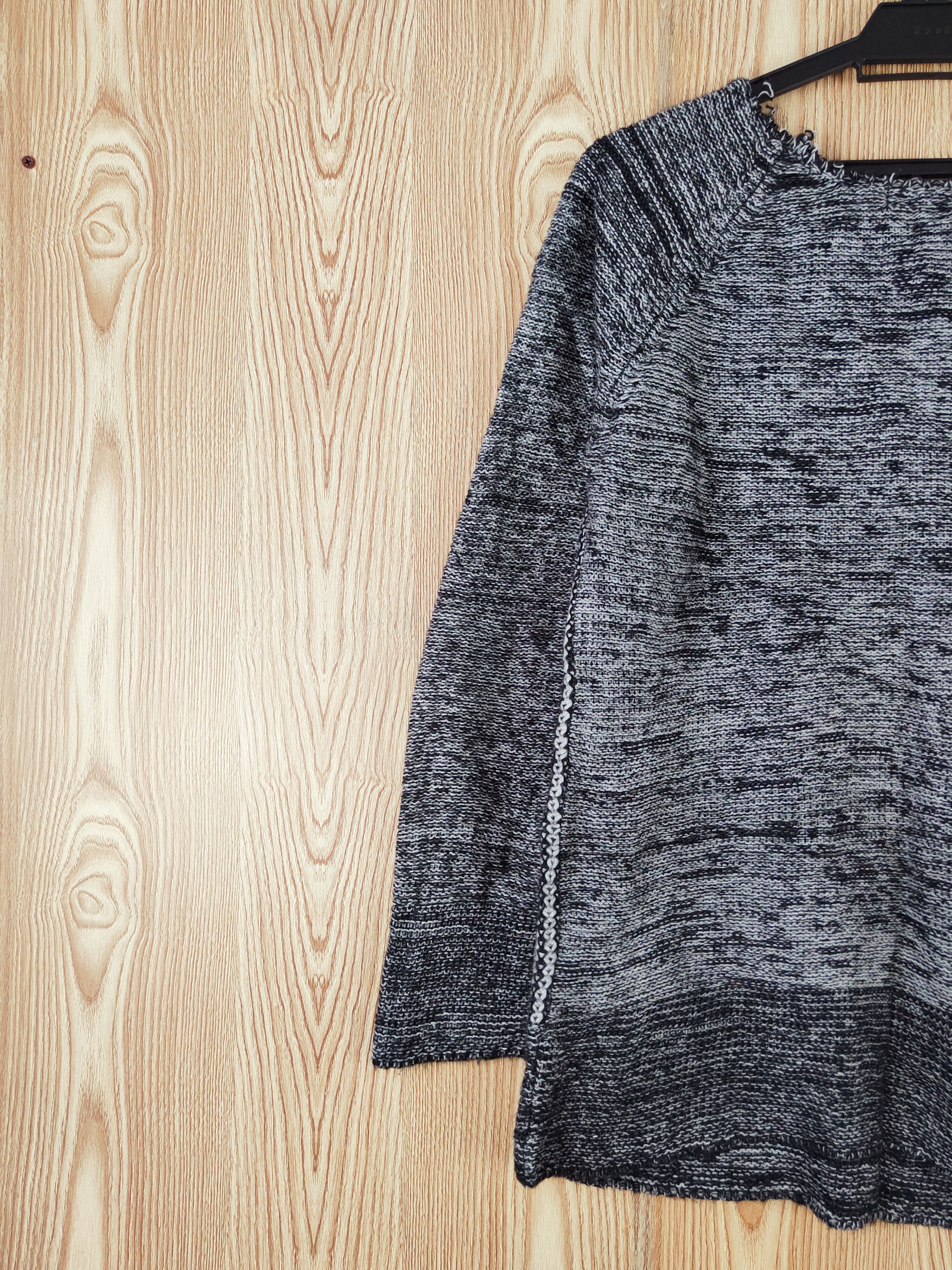 Homespun Knitwear × Japanese Brand × Vintage A.v.v Standard Black Knitwear Sweatshirts #W868 Size M / US 6-8 / IT 42-44 - 8 Thumbnail