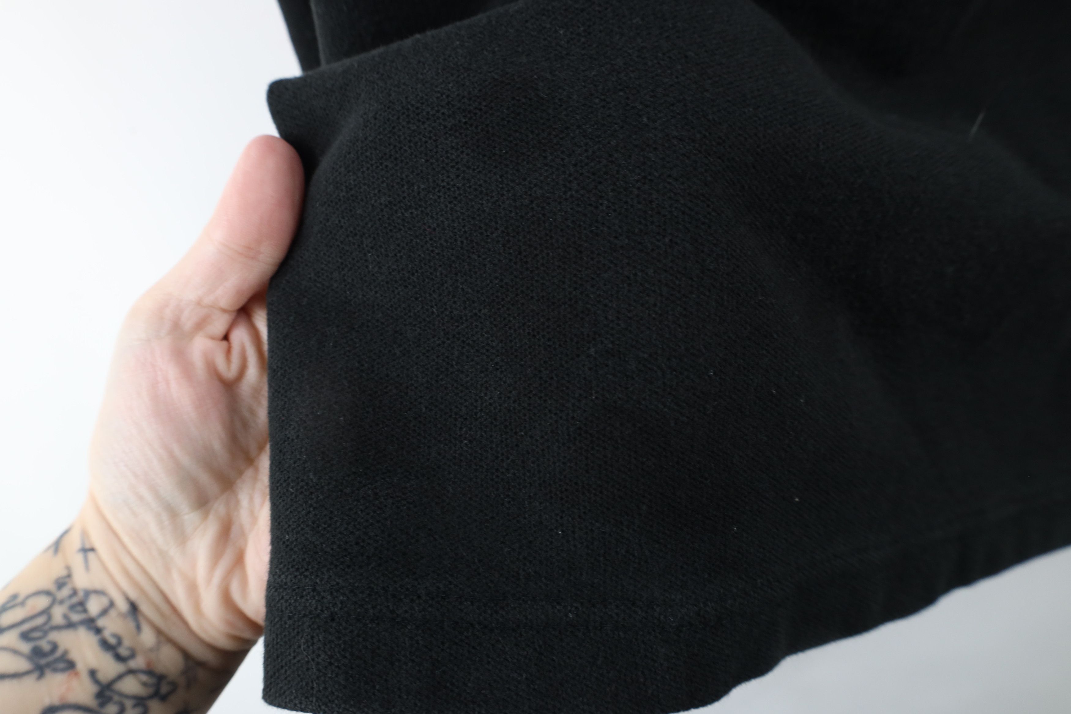 Vintage Vintage 90s Streetwear Blank Long Sleeve Polo Shirt Black Size XXL / US 16-18 / IT 52-54 - 10 Thumbnail
