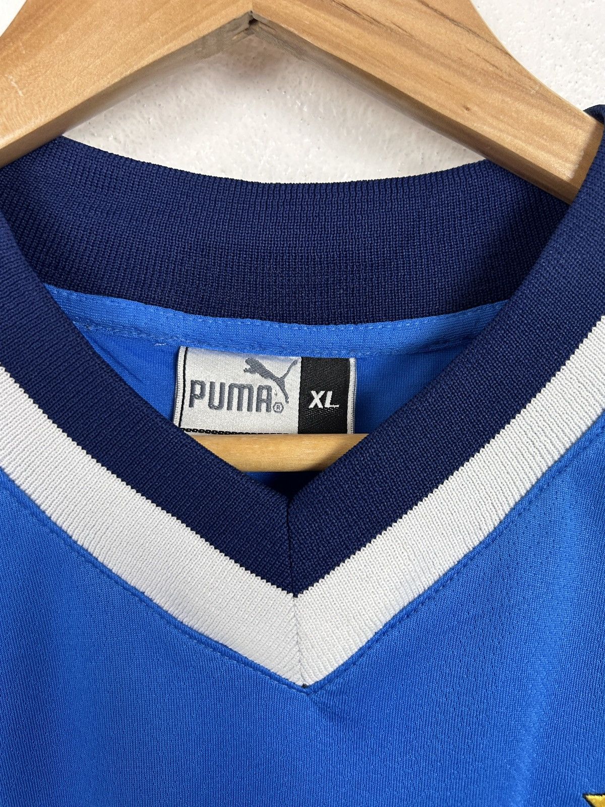 Puma Early 00s Vintage Puma Italy Soccer Training Jersey Blue Size US XL / EU 56 / 4 - 9 Thumbnail